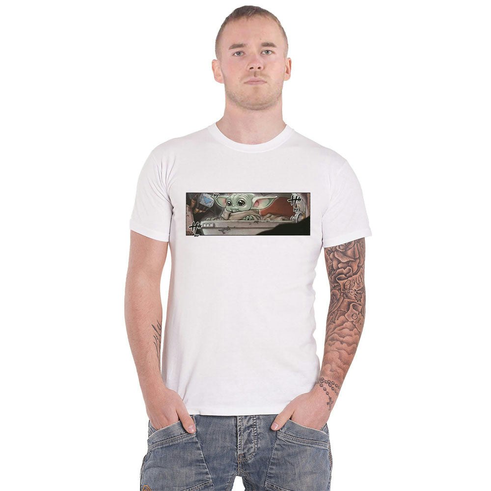Paradiso Clothing Unisex White Star Wars Grogu Frame T Shirt - Xl