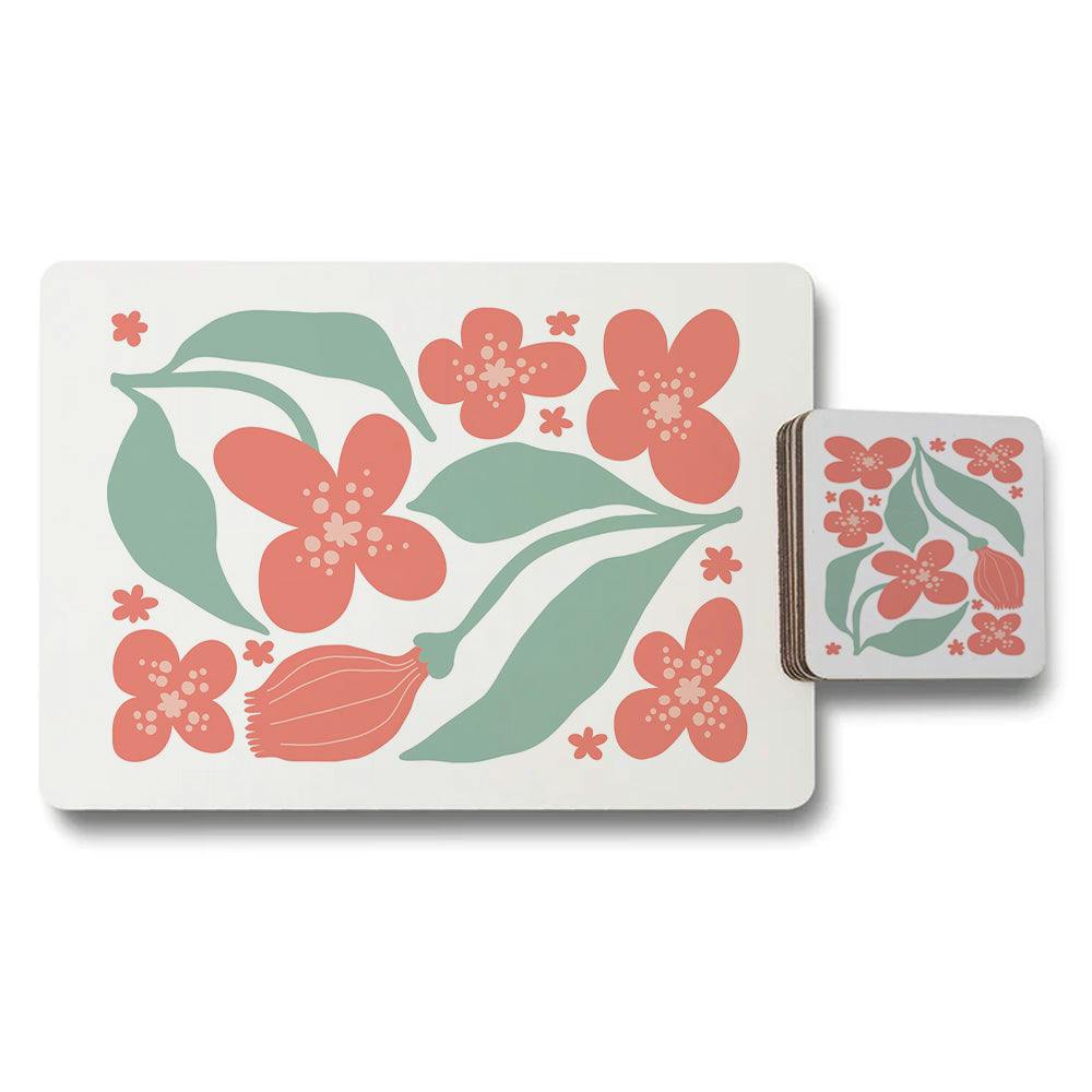 Benjamin Tate Design Set Of 12 Placemats And Coasters 11 By 8 Placemats 3.7 By 3.7 Coasters