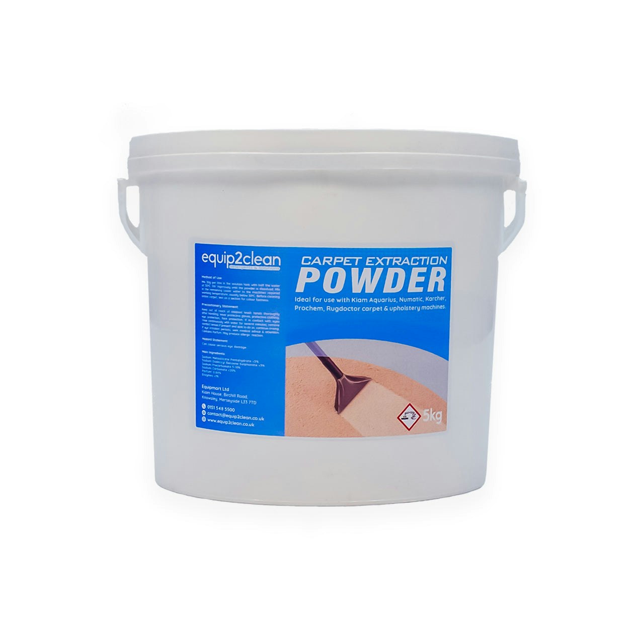 Rackhams 5Kg Carpet And Upholstery Detergent Powder