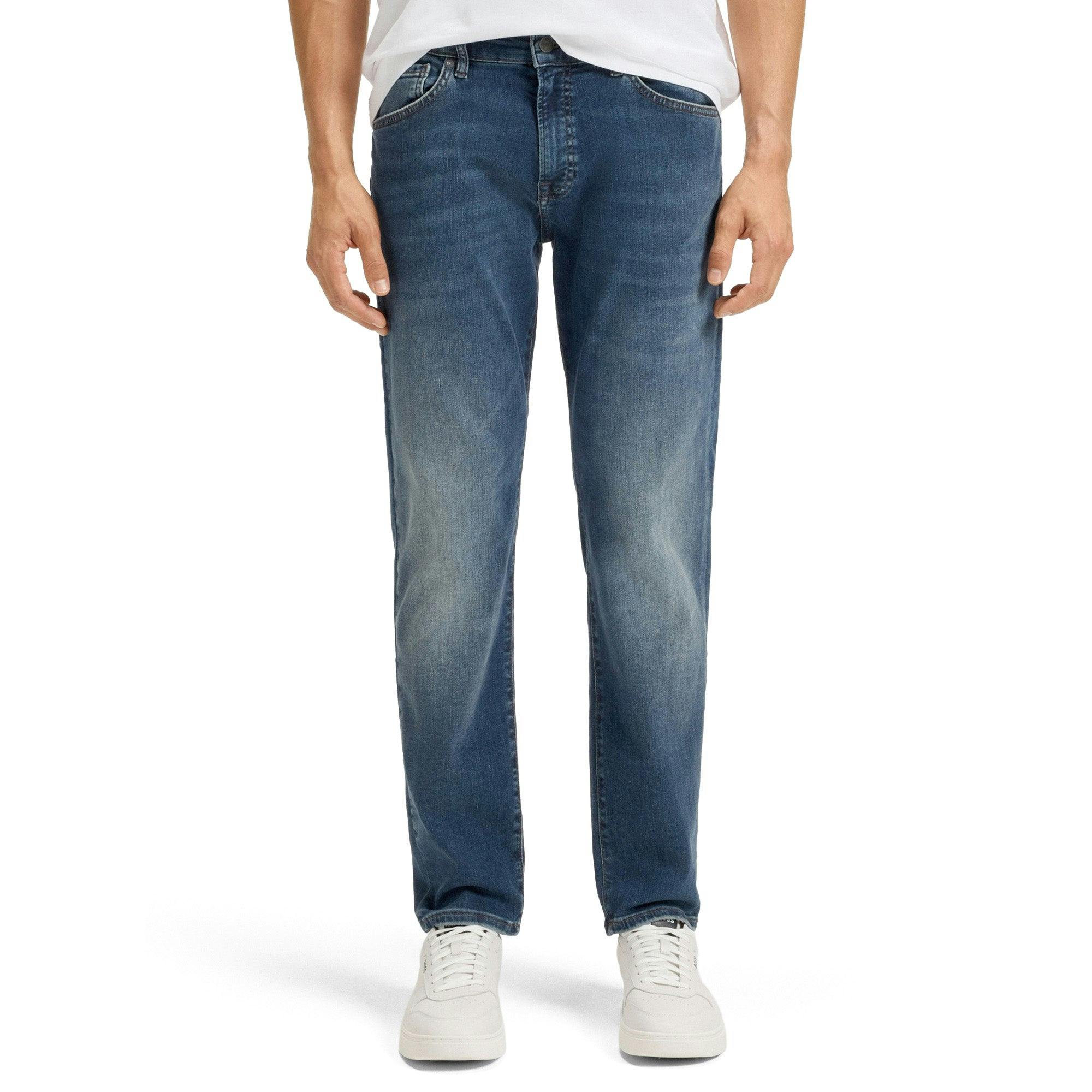 Boss Blue New Remaine Regular Fit Jeans - Stone Mid Stretch - 36/30