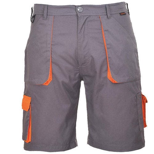 Portwest Grey Texo Contrast Cargo Shorts Tx14 - S