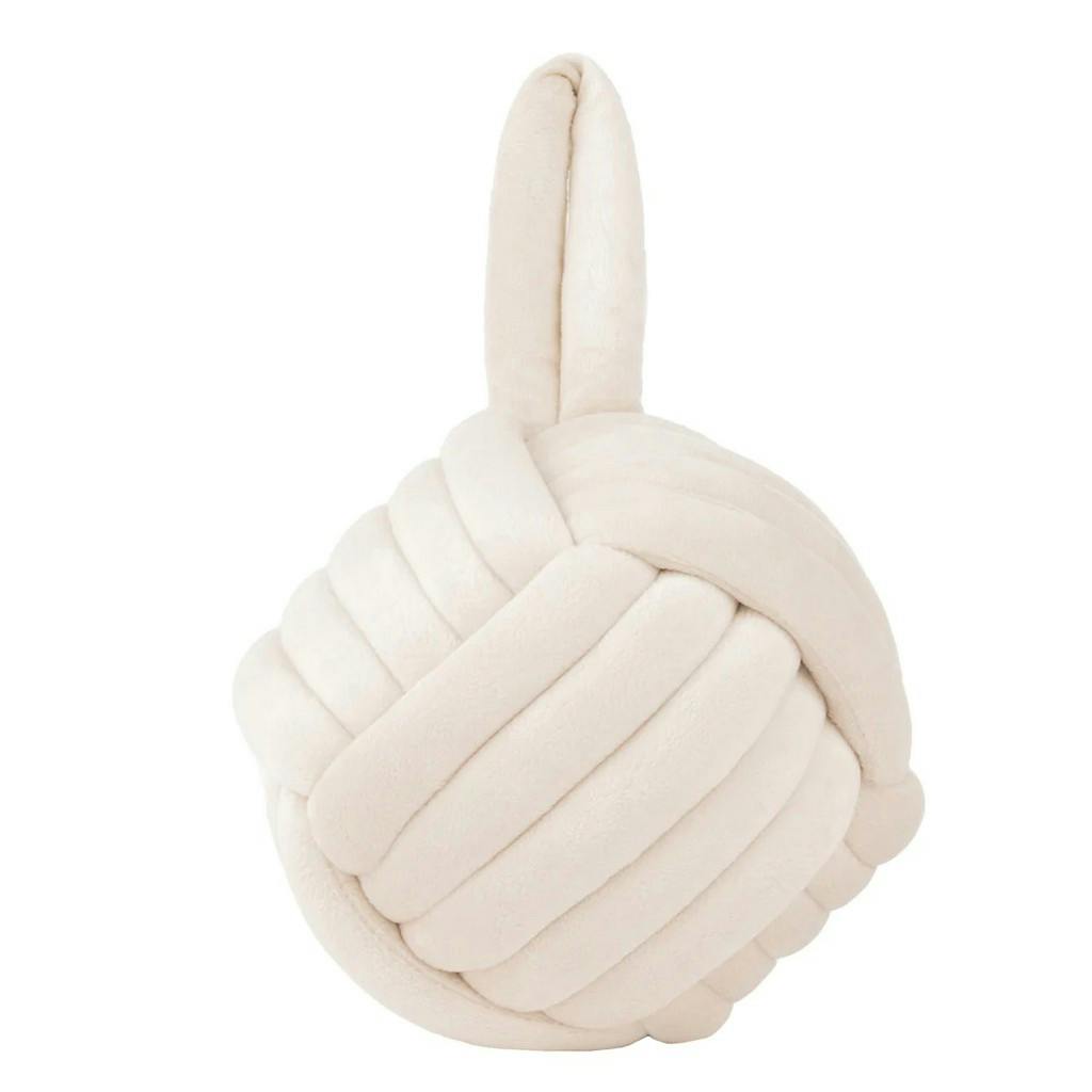 Furn Velvet Knotted Door Stopper - Natural - Natural