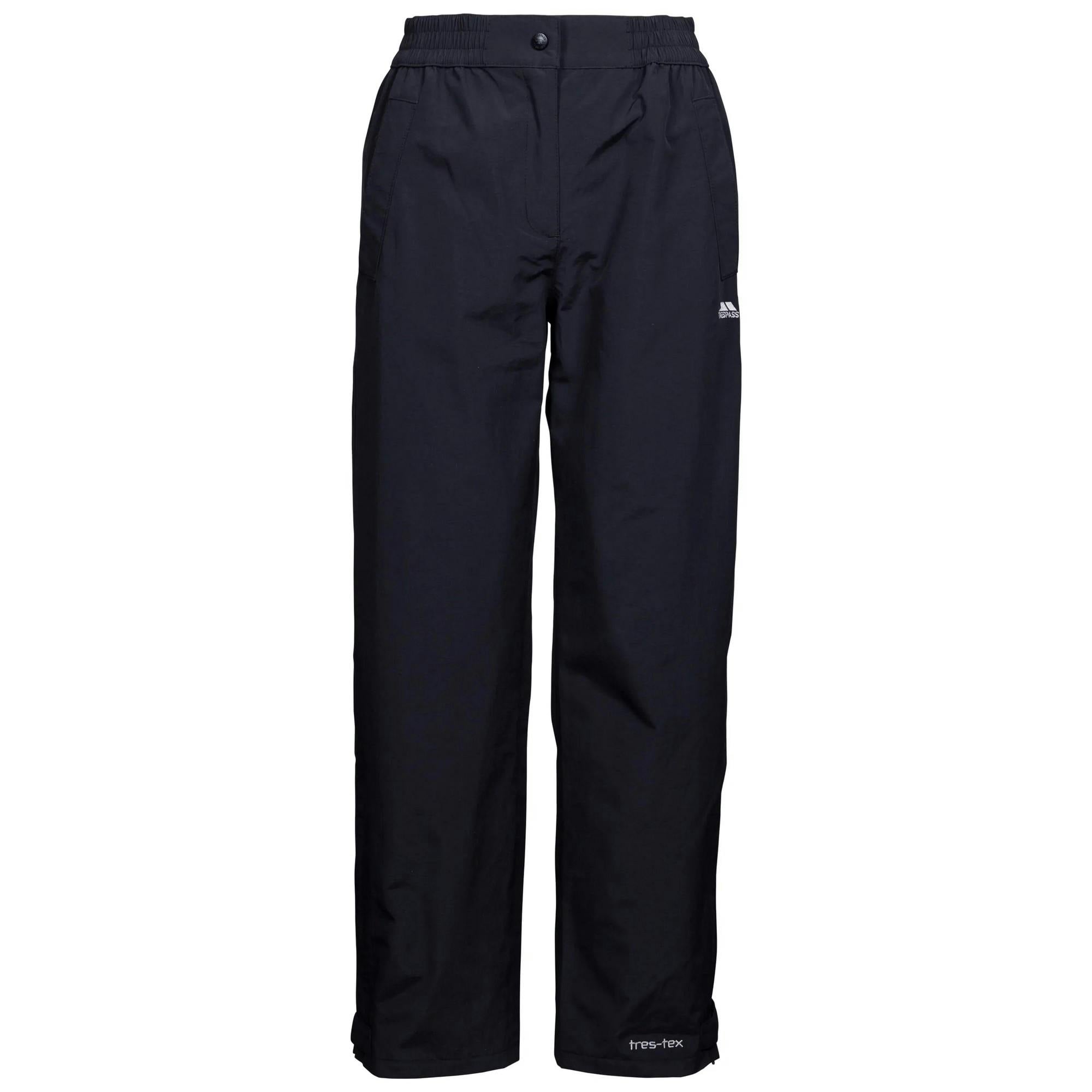 Trespass Women's Black Tilbury Tp75 Waterproof Trousers - 3XL - 100% Polyamide