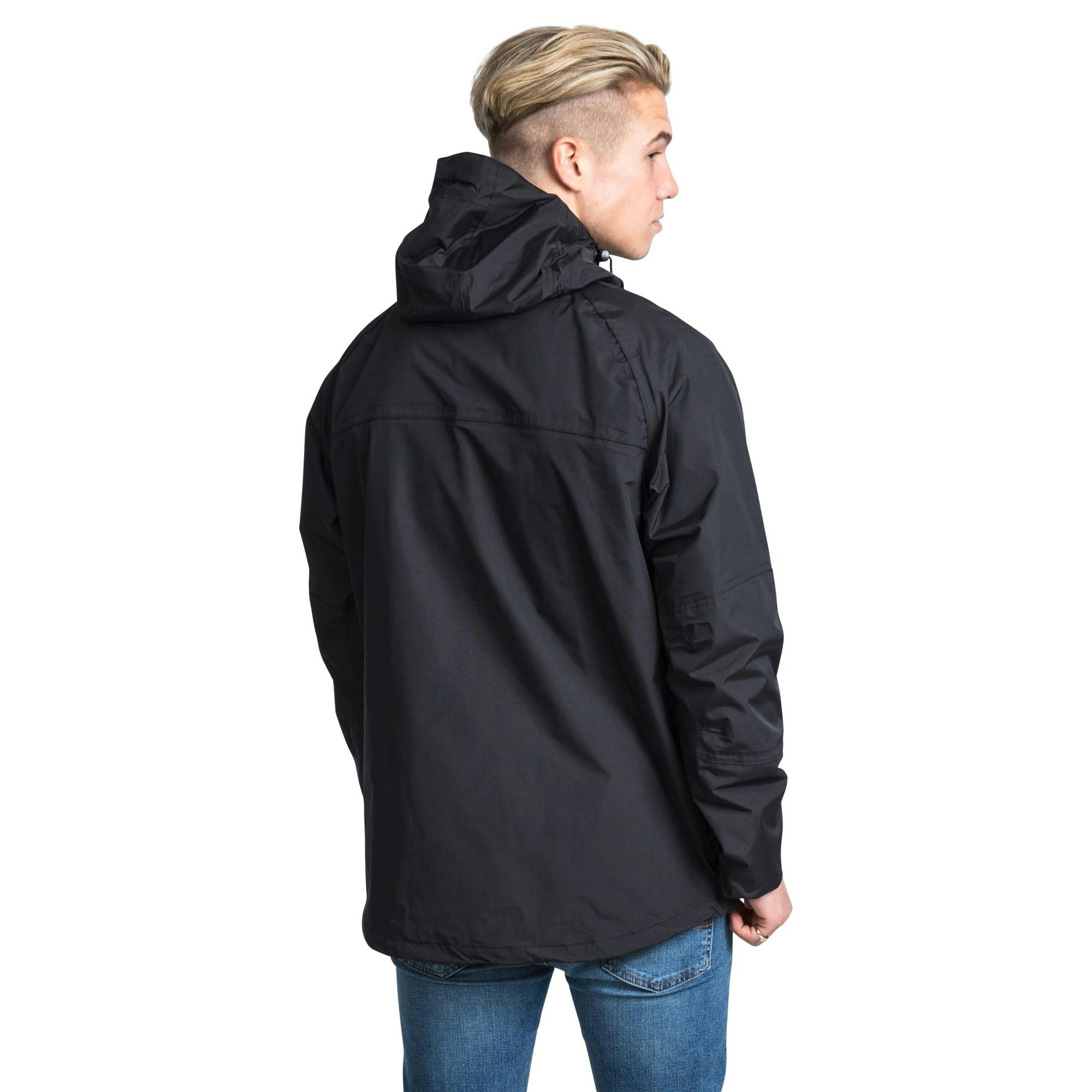 Trespass Men's Black Corvo Jacket - 4XL - 50% Polyamide Pu Coating/50% Polyester