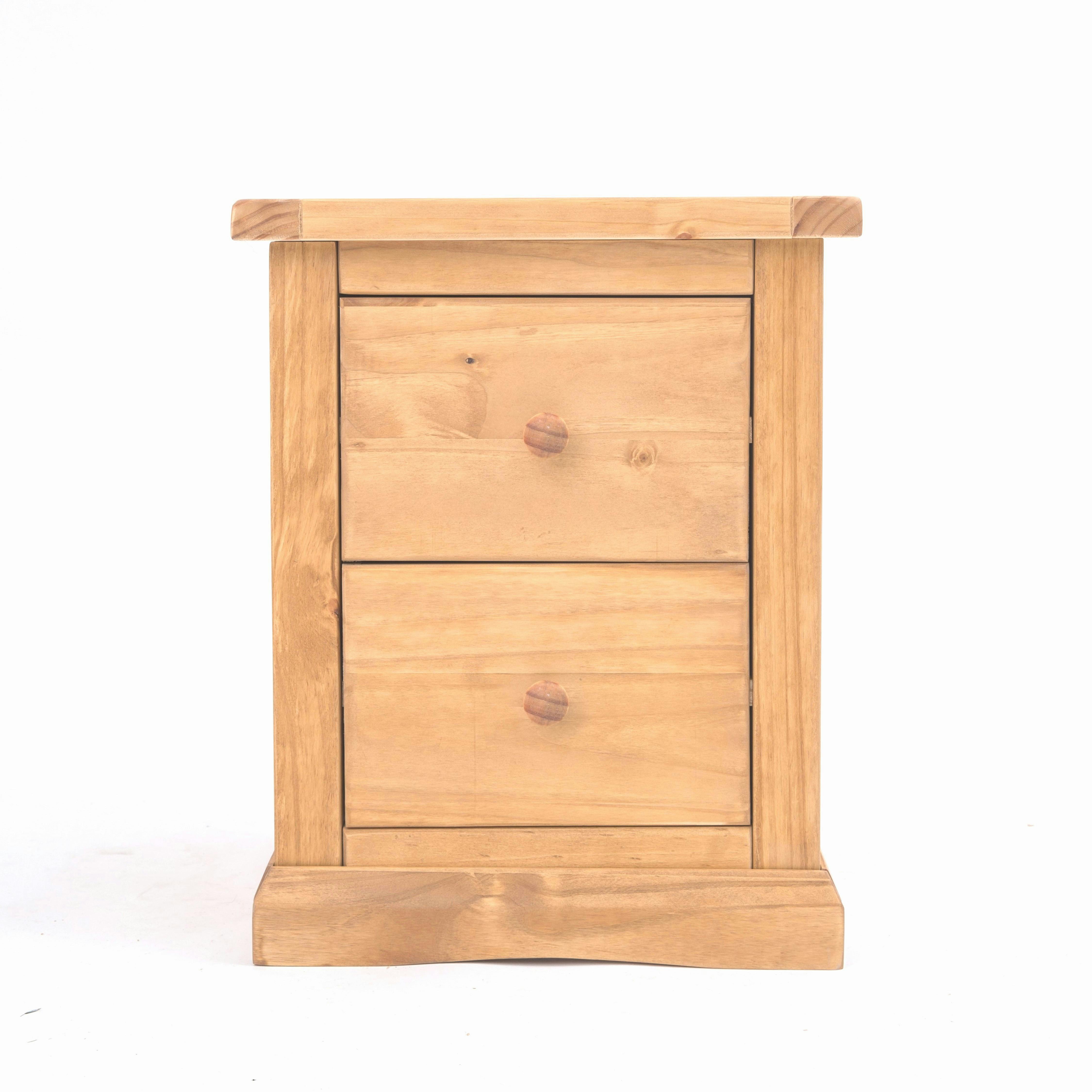 Rackhams Light/Brown Lucca 2 Drawer Bedside Table