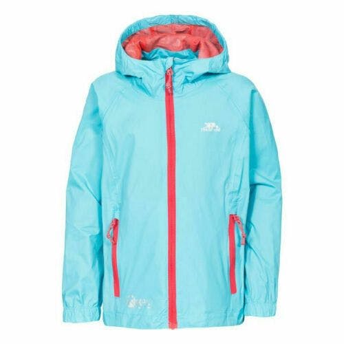 Trespass (3-4 Years, Aquatic) Qikpac Kids Waterproof Jacket - Image 3