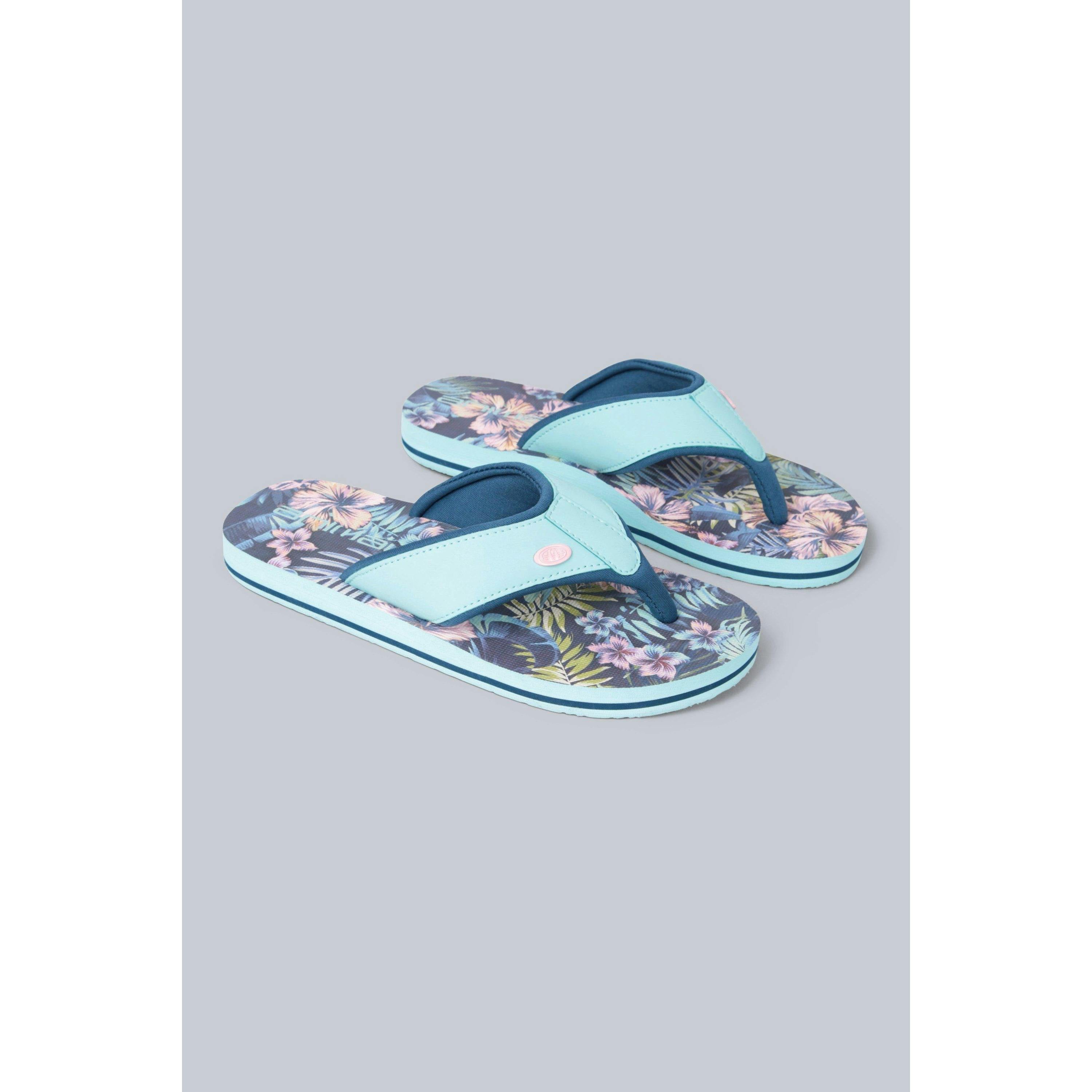Animal Kids Swish Recycled Flip Flops - Mint - 10 Uk Child - Mint