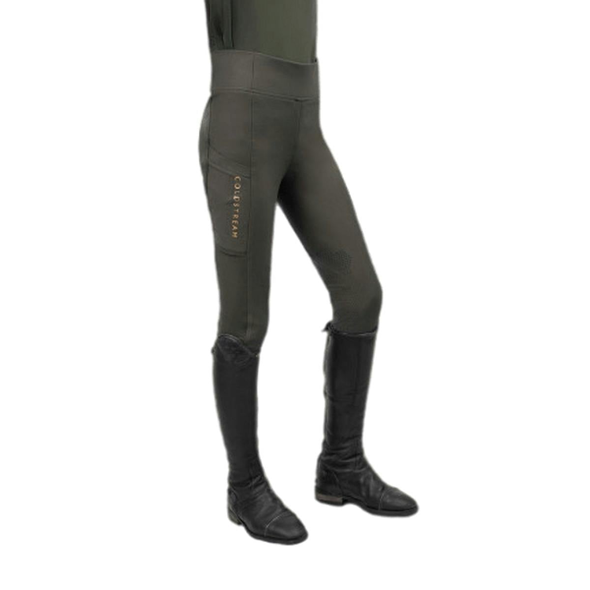 Coldstream Girls Green New Generation Ednam Horse Riding Tights - Fern - 11-12 Years - Fern - 100% Mixed