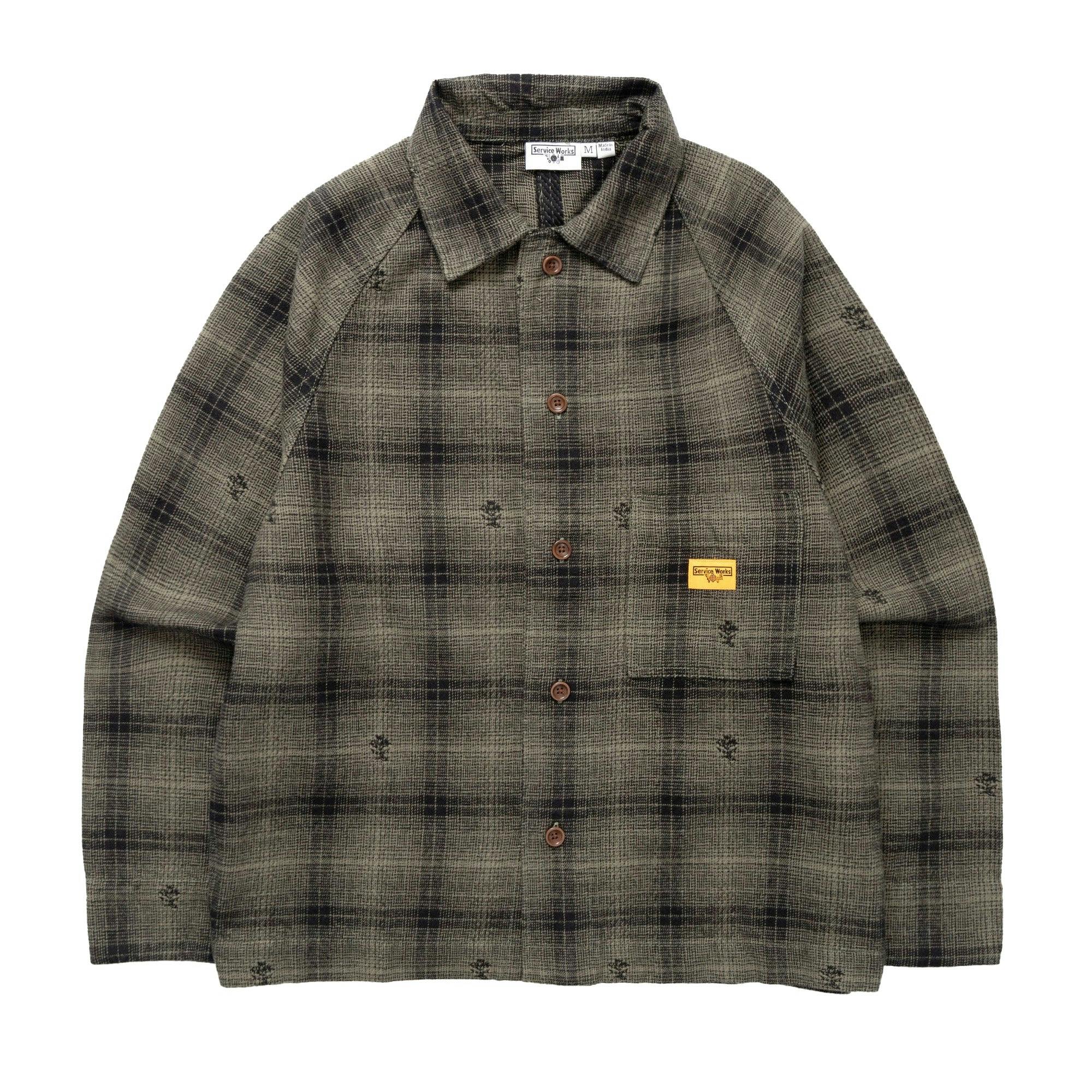 Service Works Thistle Plaid Foh Jacket - Olive - Medium