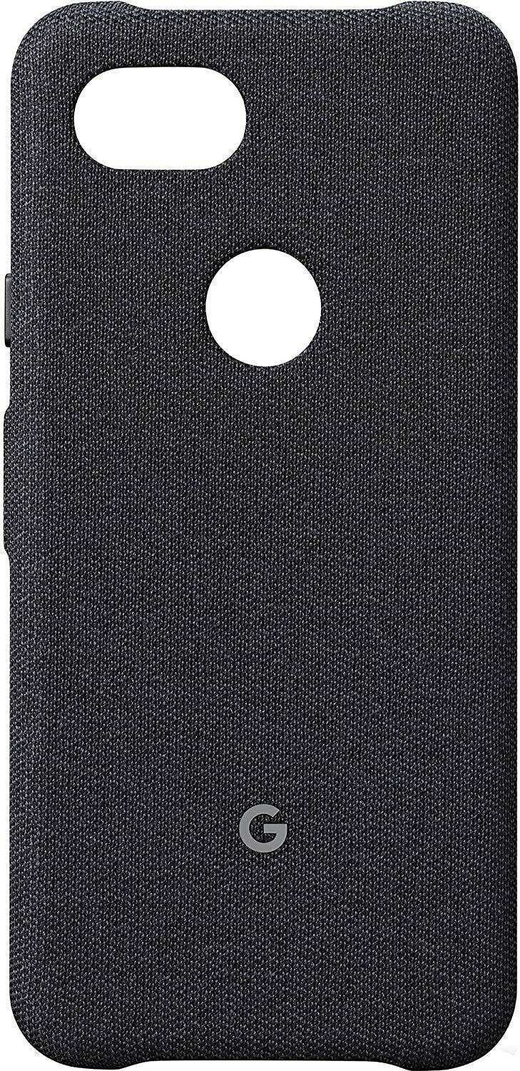 Google Black Genuine Pixel 3A Xl Carbon Cover Fabric Case Ga00787