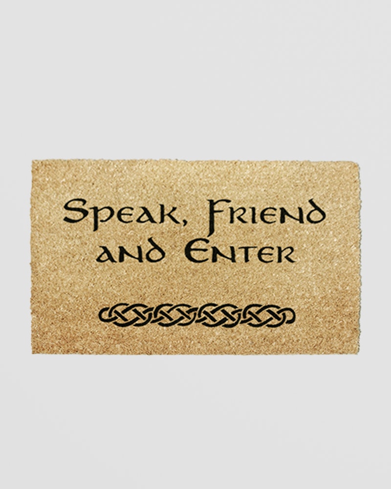 Rackhams Speak Friend And Enter Doormat (60 X 40Cm)