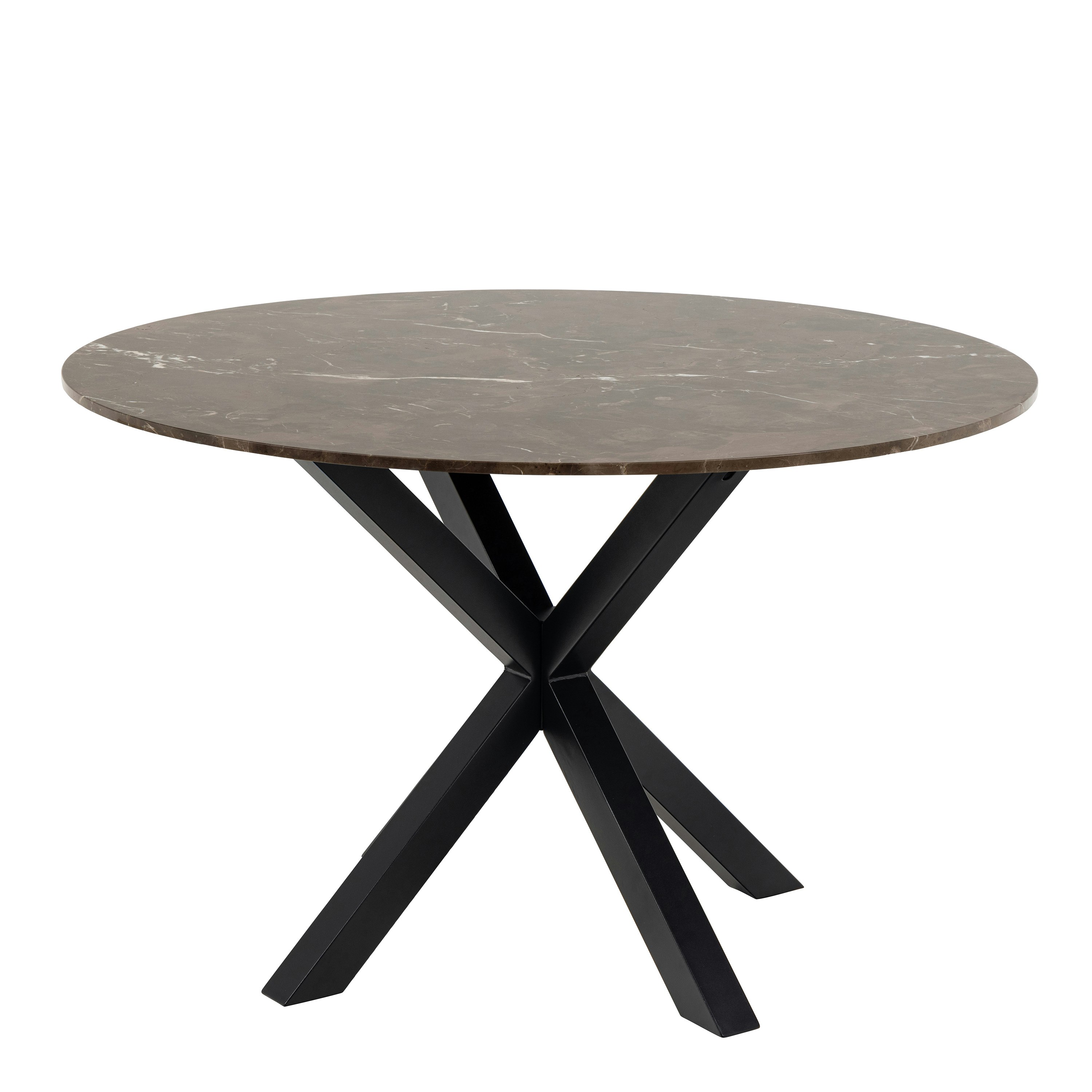 Furniture To Go Brown/Black Heaven Dining Table With Polished Marble Top - No