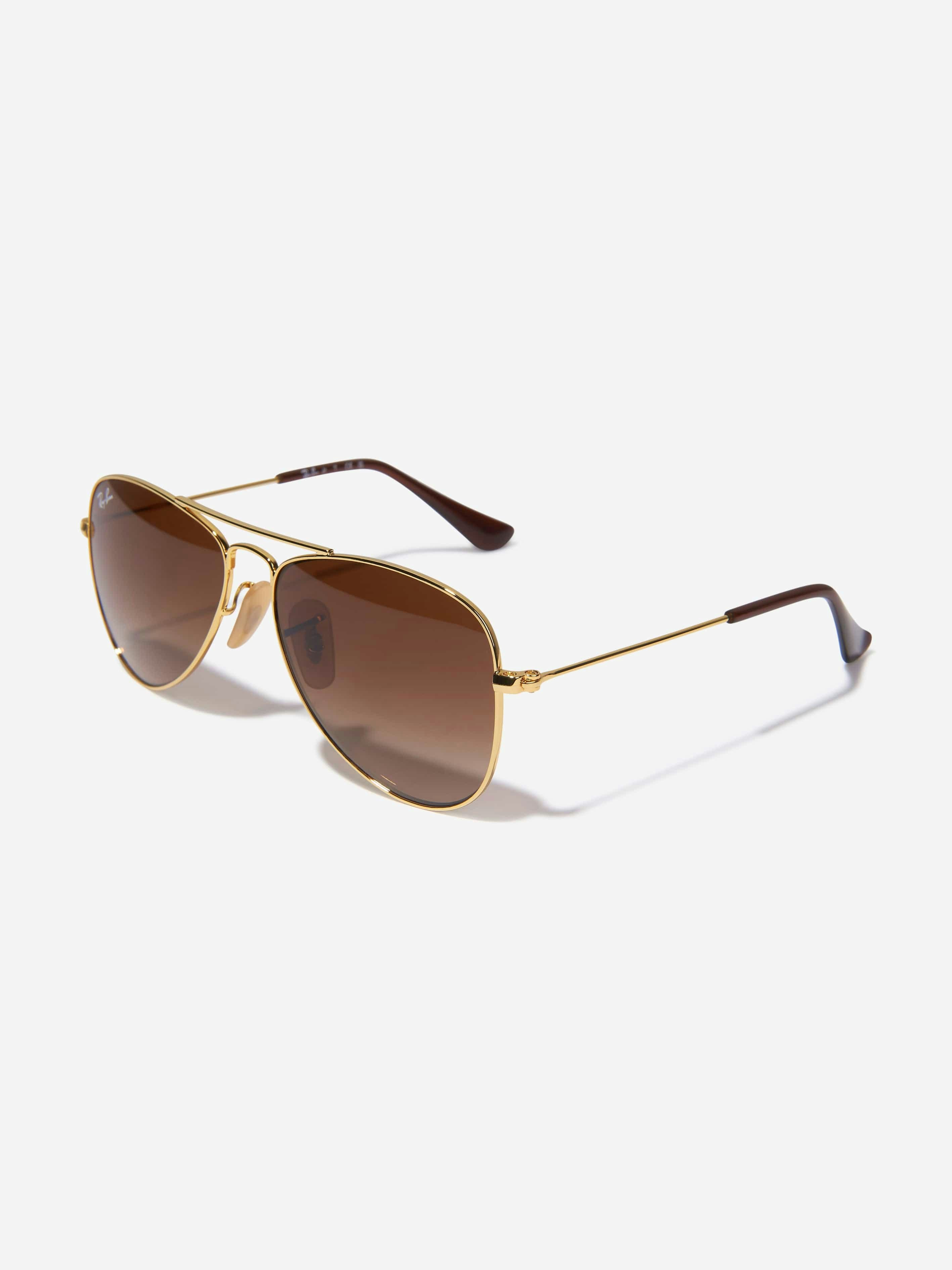 Ray-Ban Boys Gold Kids Aviator Sunglasses In - 4 - 6 Yrs