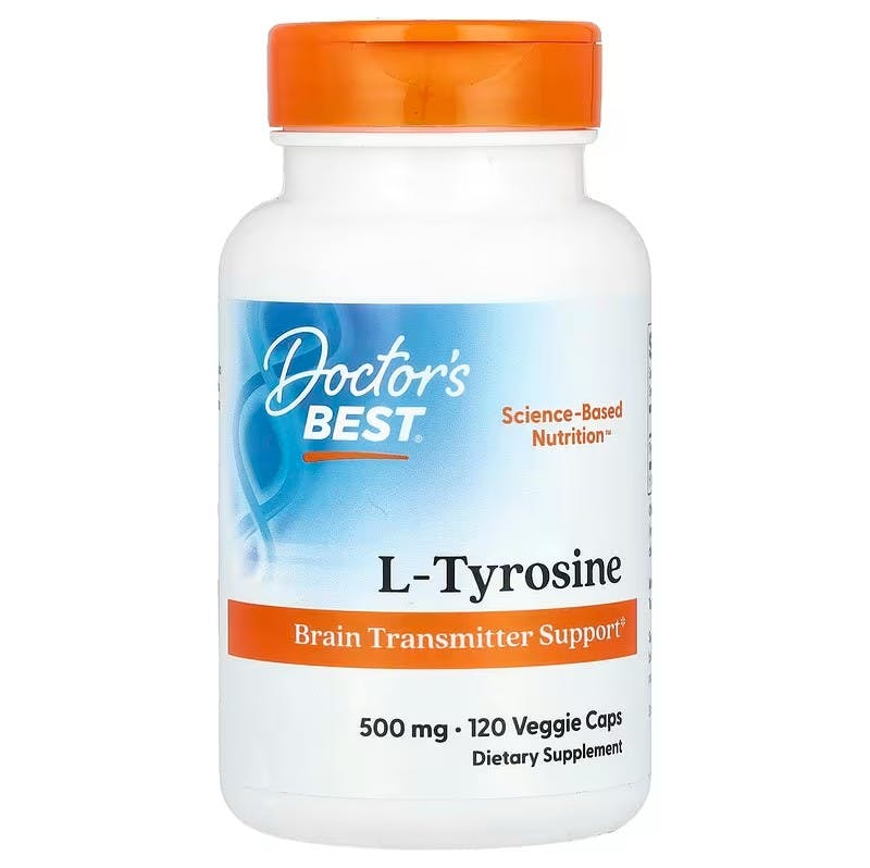 Doctor's Best, Best L-Tyrosine 500mg 120 Vegetarian Capsules, Alertness - Image 6