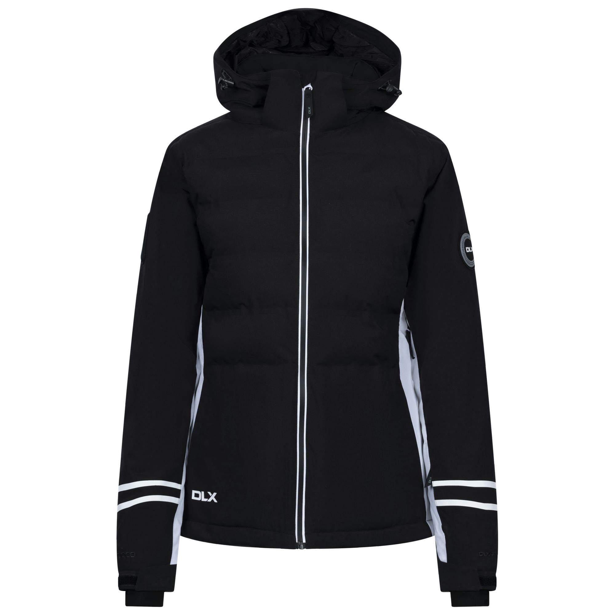 Trespass Women's Black Kimberly Dlx Ski Jacket - Xs - 50% Pu Coated Polyester/25% Polymide/25% Polyester