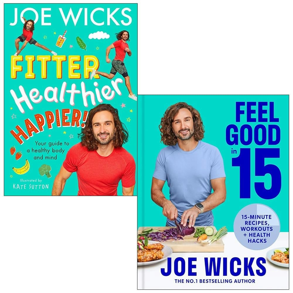 Harpercollins Joe Wicks Collection 2 Books Set (Fitter Healthier Happier And Feel Good In 15)