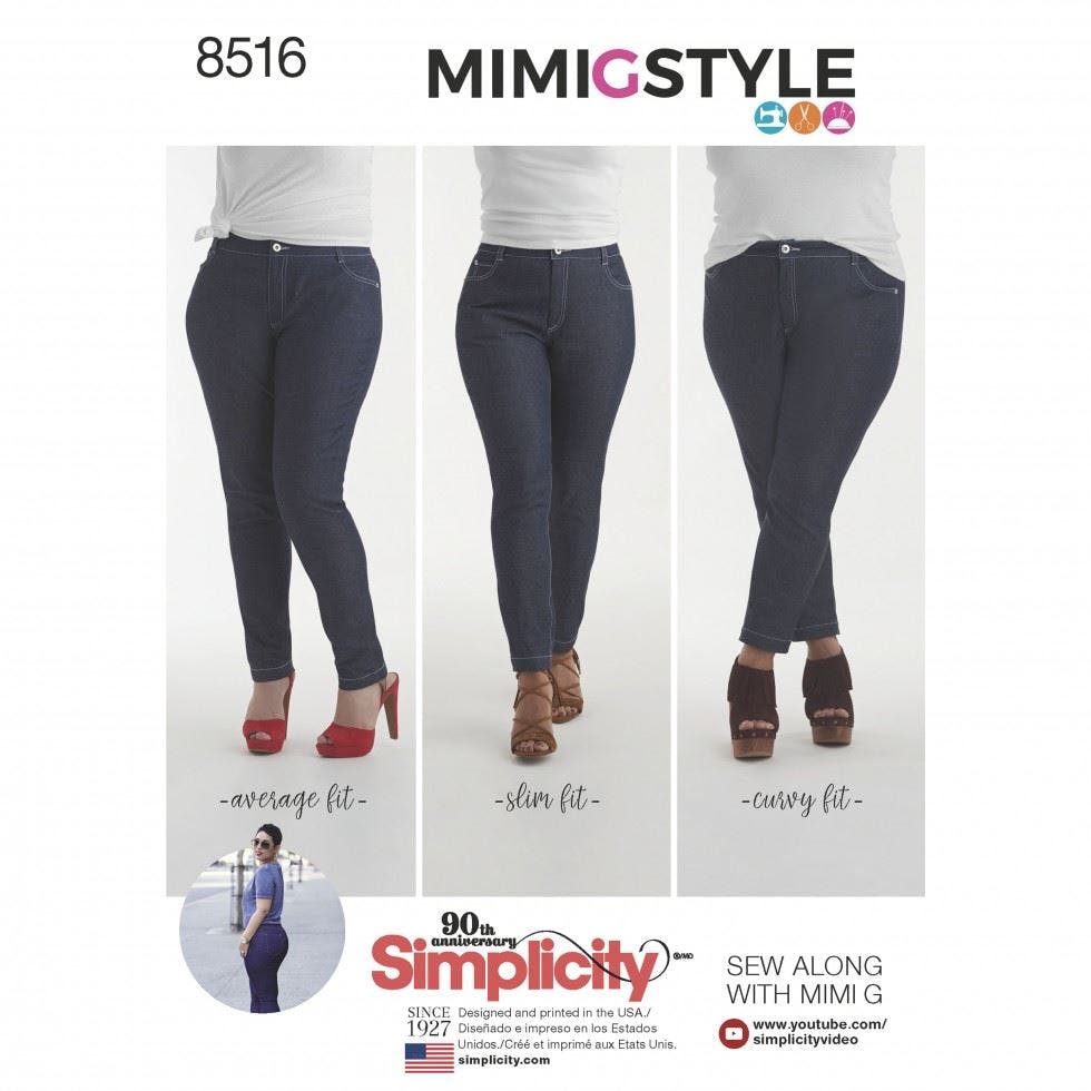 Simplicity Women's Sewing Pattern 8516, Trousers For H5 (6-8-10-12-14) - Intermediate - H5 (6-8-10-12-14)