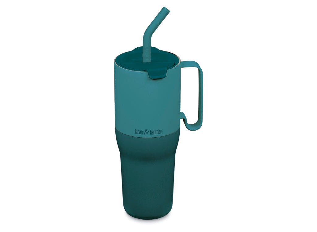 Rackhams Blue 1064Ml Rise Tumbler With Straw Lid - Brittany
