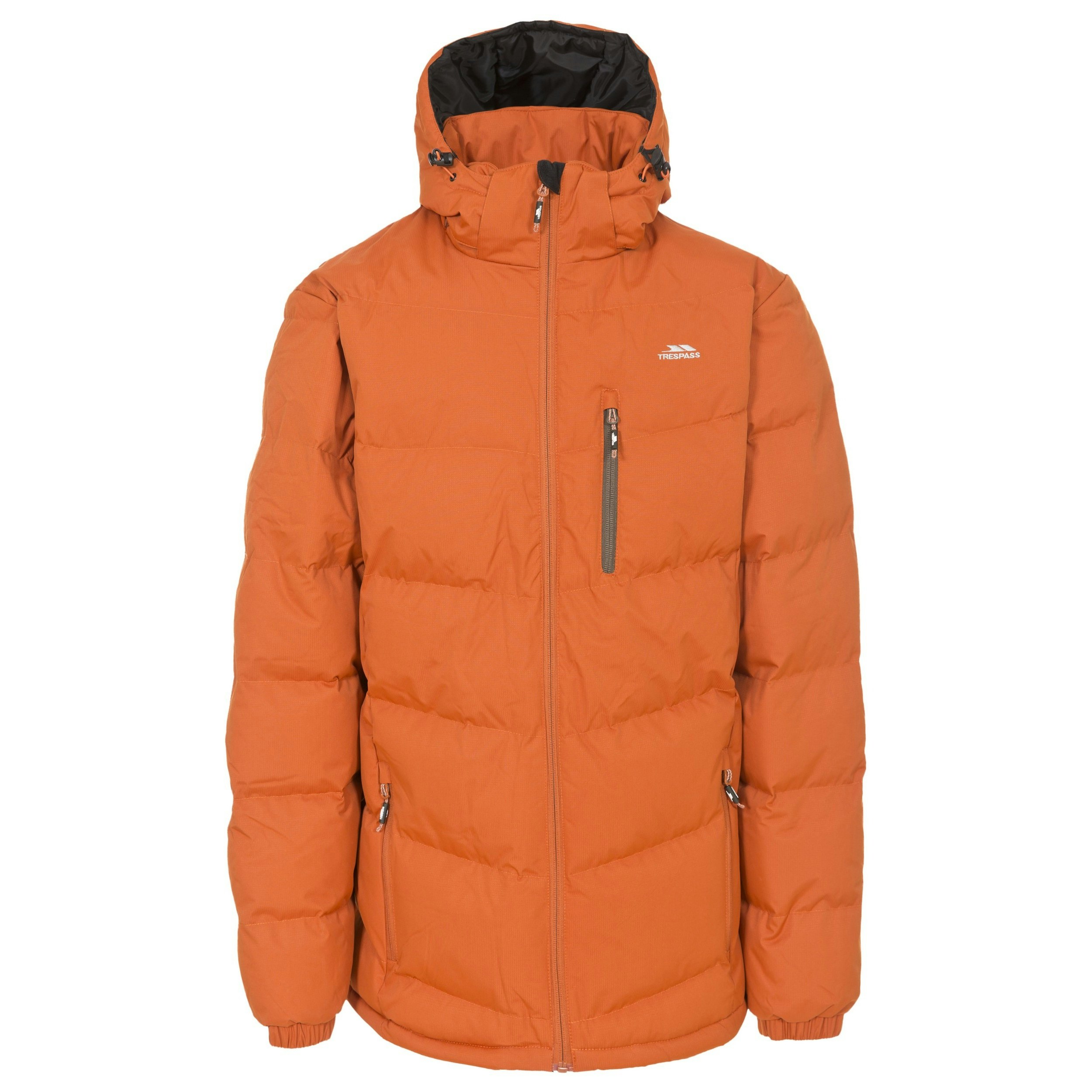 Trespass Men's Orange Blustery Padded Jacket - Burnt - S - Burnt - 100% Polyester