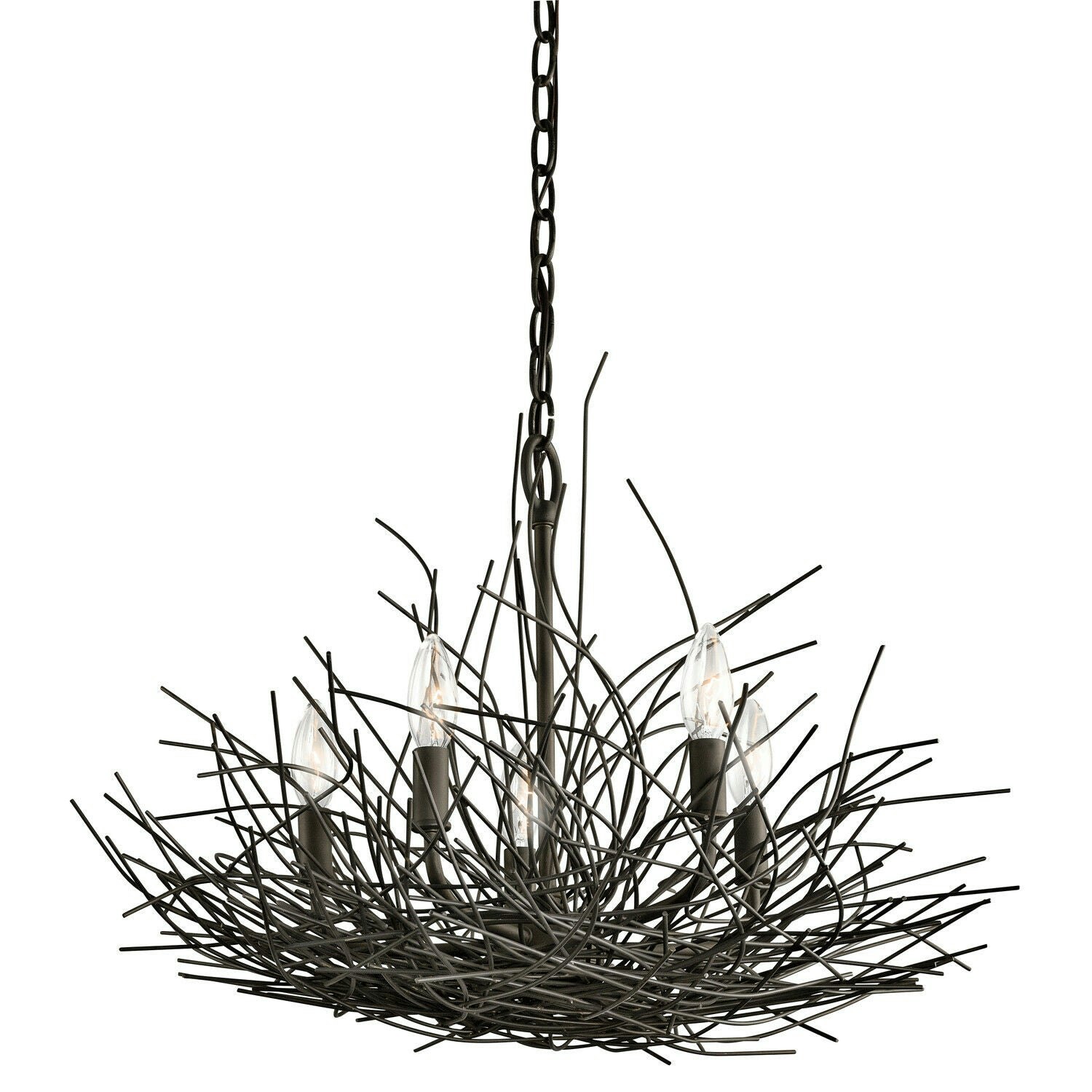 Rackhams Light/Bronze Bulb Chandelier Hanging Pendant Olde Led E14 60W Bulb Size 5