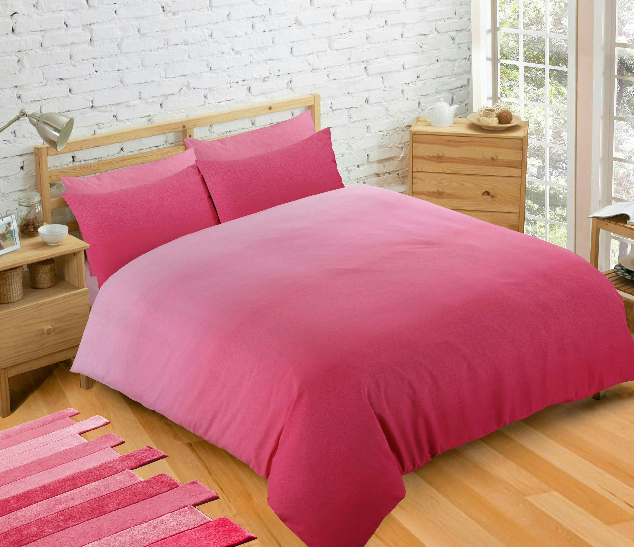 Rackhams Pink Elevations Printed Cotton Blend Duvet Cover And Pillowcase Set - King