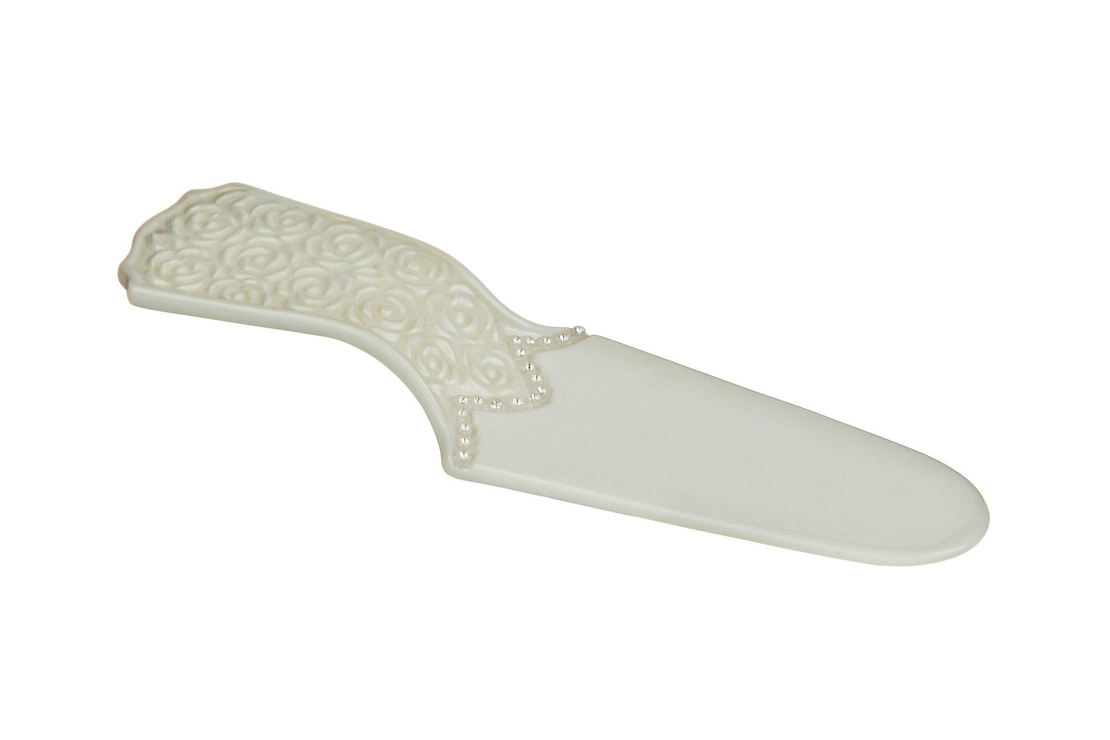 Rackhams Cream Georgia Cake Slice Server With Diamante