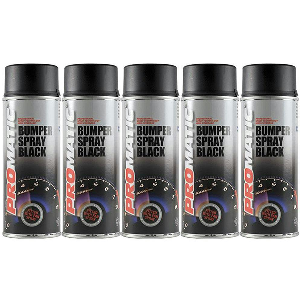 Rackhams Black 6X Promatic Bumperspray Spray Paint 400Ml - Image 8