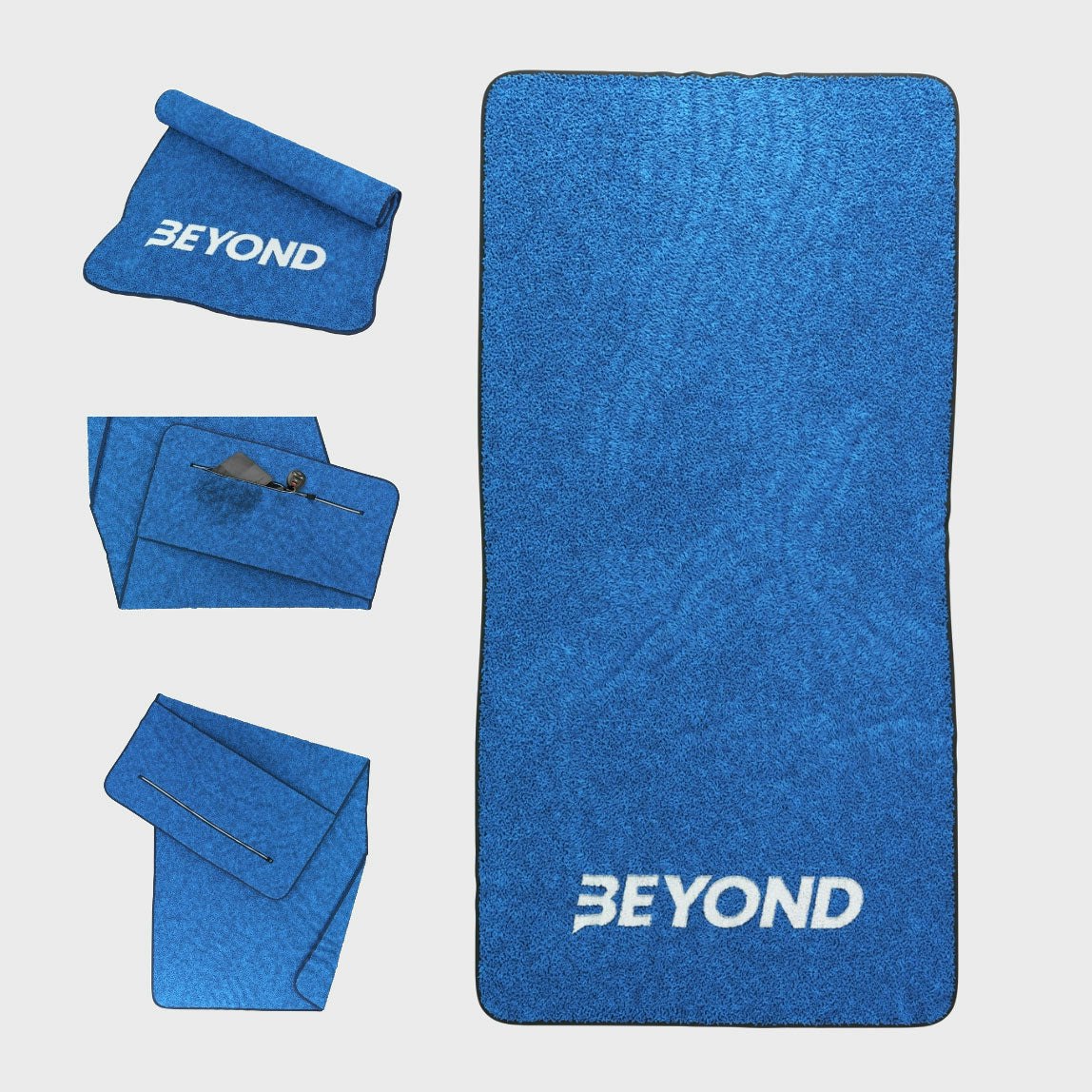 Beyond Shakers Blue Gym Towel