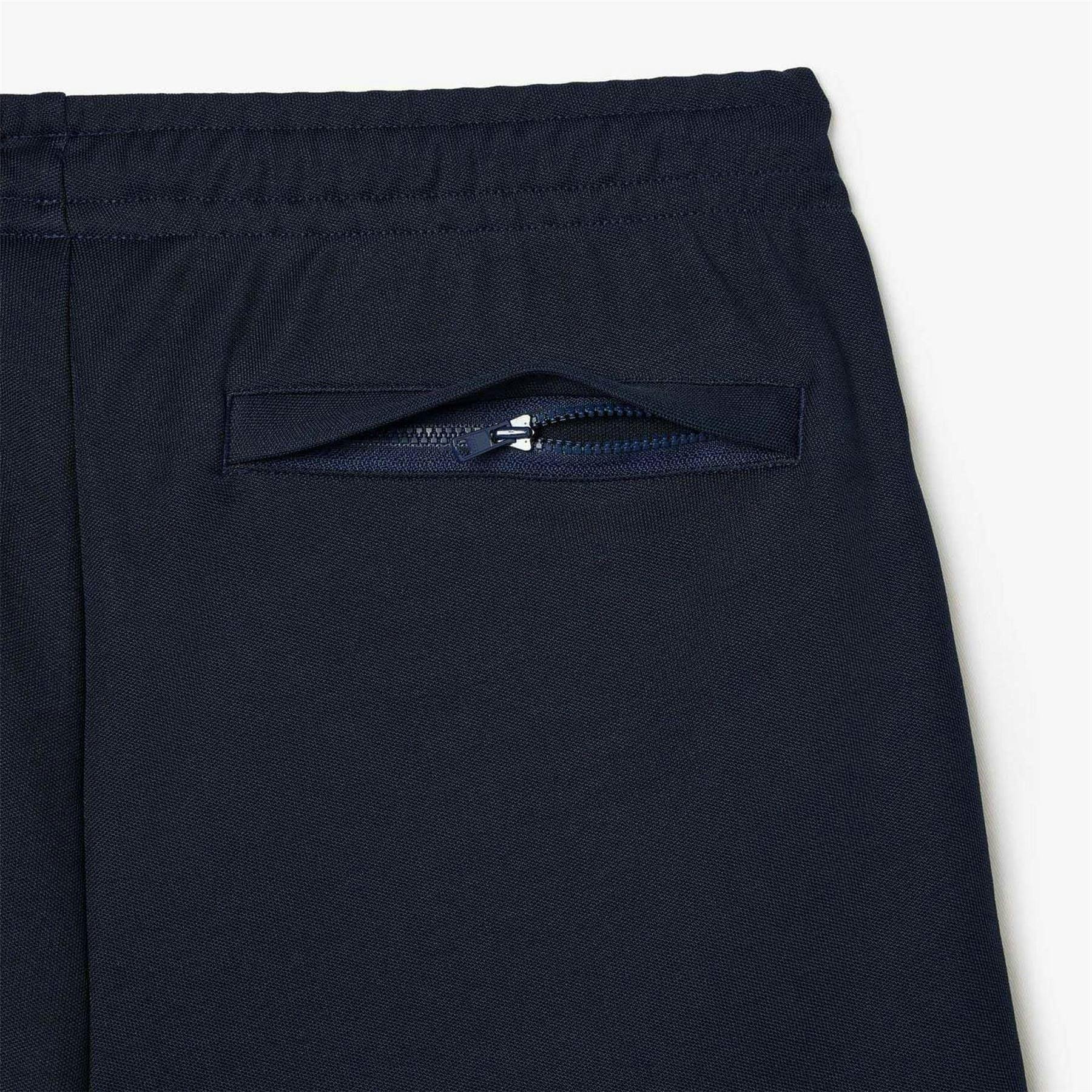Lacoste Men's Blue/White Paris Interlock Regular Shorts - Xxl - 71% Cotton/25% Polyester/4% Elastane