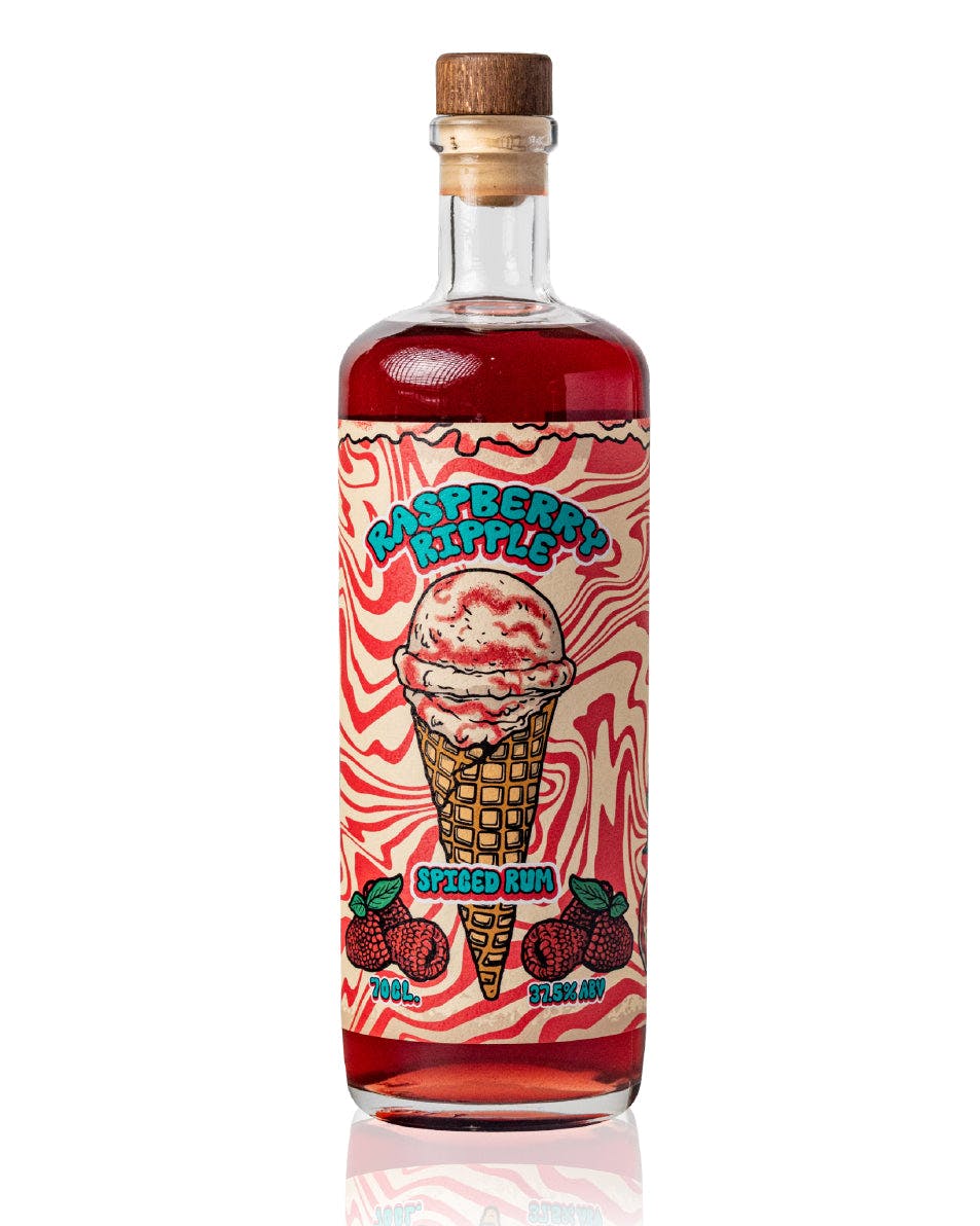The Custom Spirit Co. Cream Raspberry Ripple Rum-Based Spirit - 70Cl