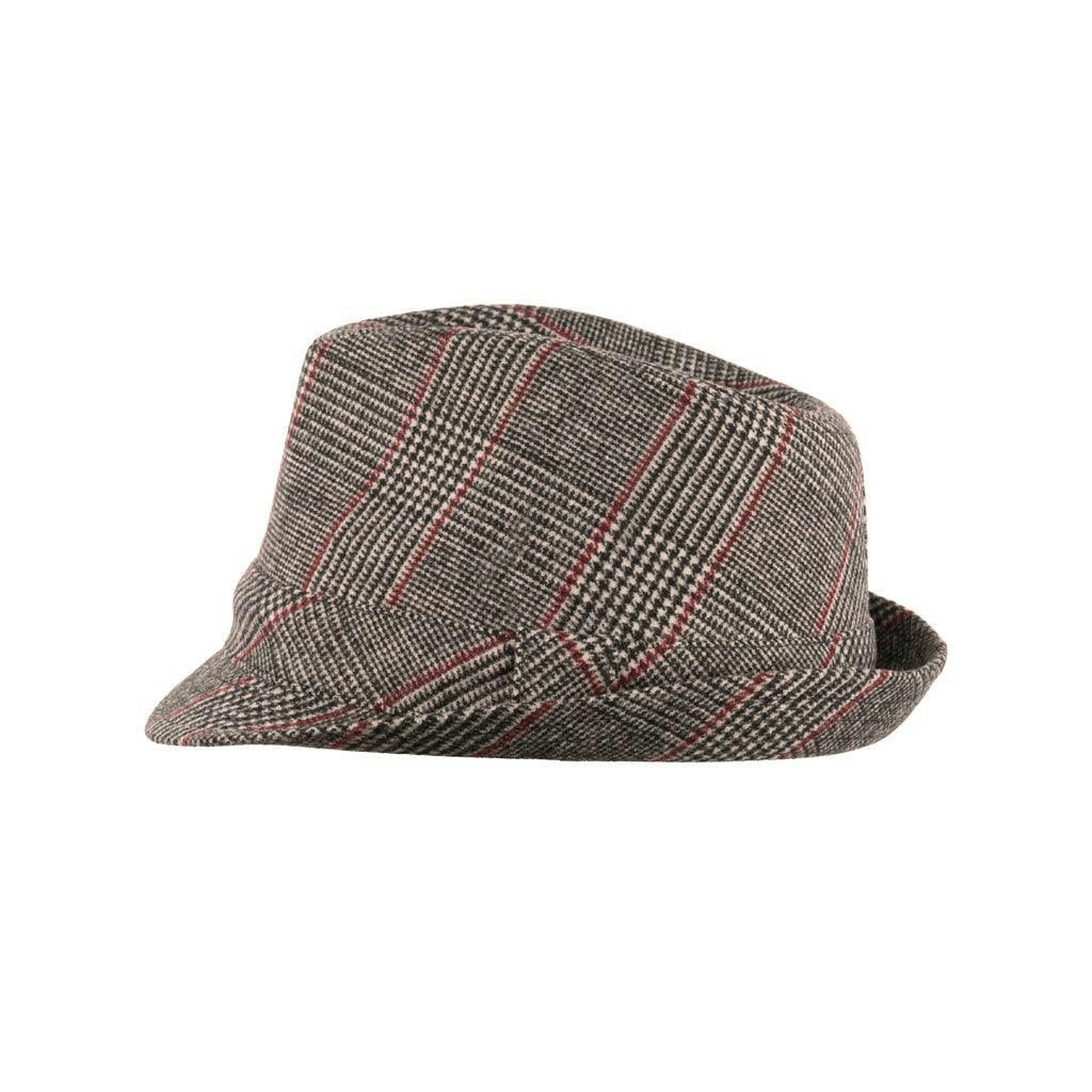 Heritage Traditions Grey Elwood Tweed Trilby Hat - Large