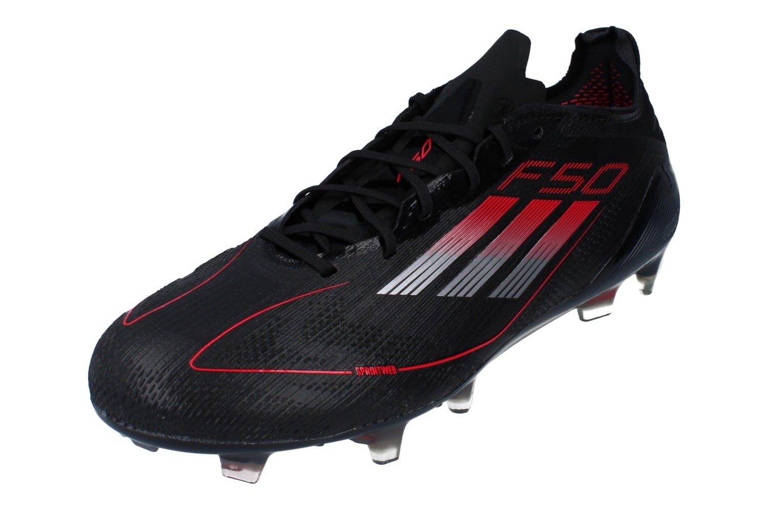 Adidas Men's Black/Red F50 Elite Fg Football Boots Ie1202 - Uk 11.5 | Us 12 | Eu 46 2/3