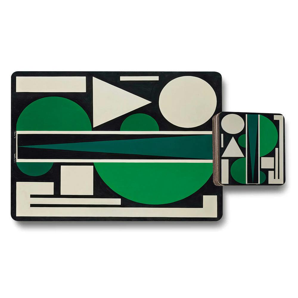 Rackhams Placemat And Coaster Set Wood Bottom Limited Edition