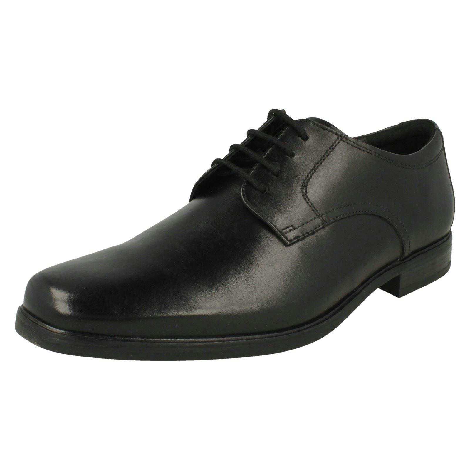 Clarks Men's Black Lace Up Derby Shoes Howard Walk - Uk 9.5 - H