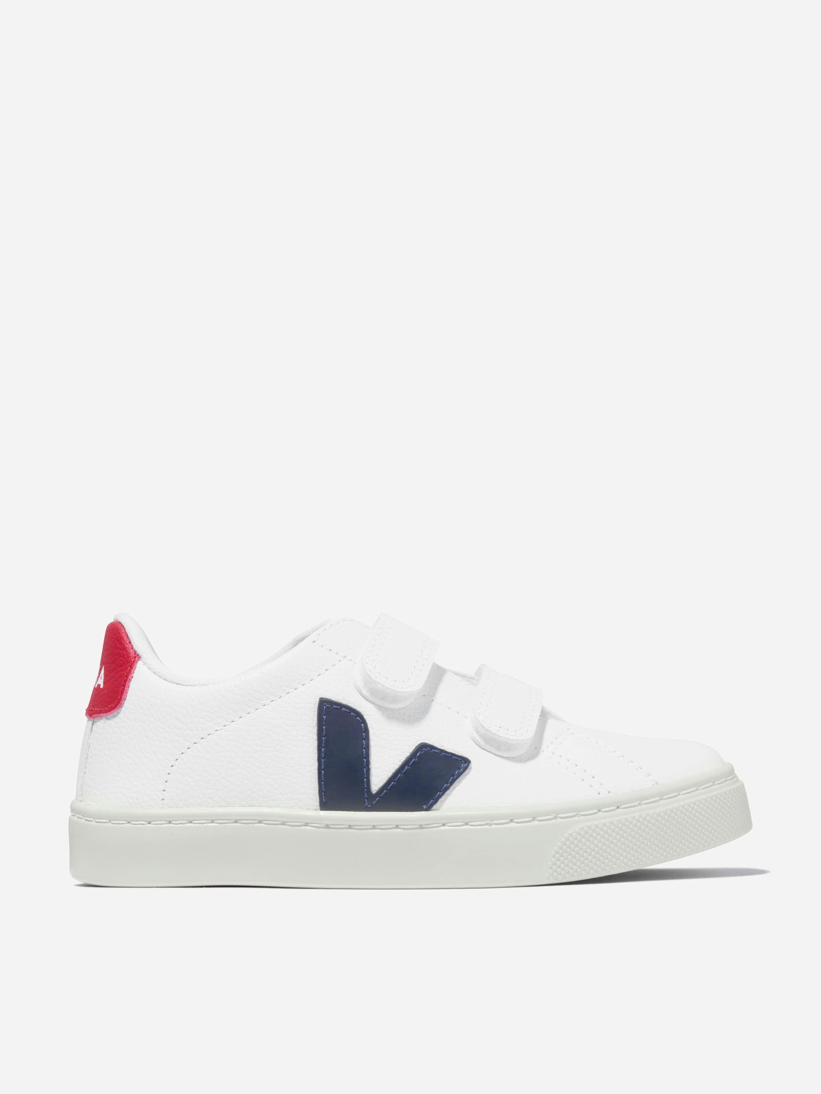 Veja Unisex Kids White Kids Small Esplar Velcro Trainers In - Eu 30 - Uk 12
