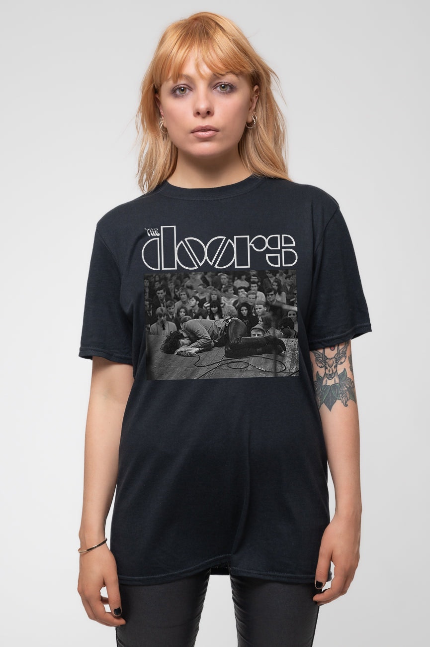Paradiso Clothing Unisex Black Paradiso The Doors Jim Morrison Collapsed T Shirt - M