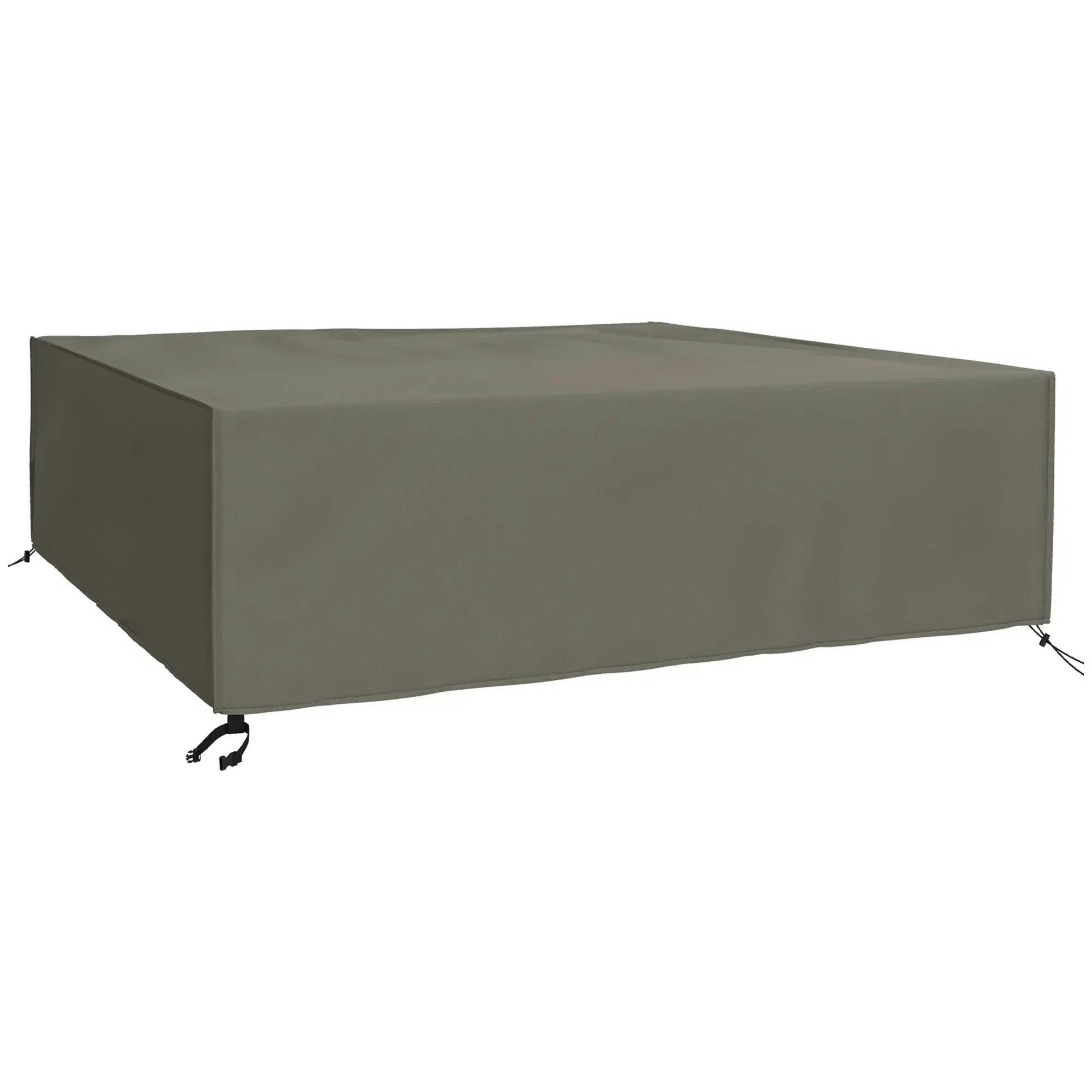 Rackhams Grey Large Garden Set Square Cover Outdoor Furniture Waterproof Resist Fade - Image 4
