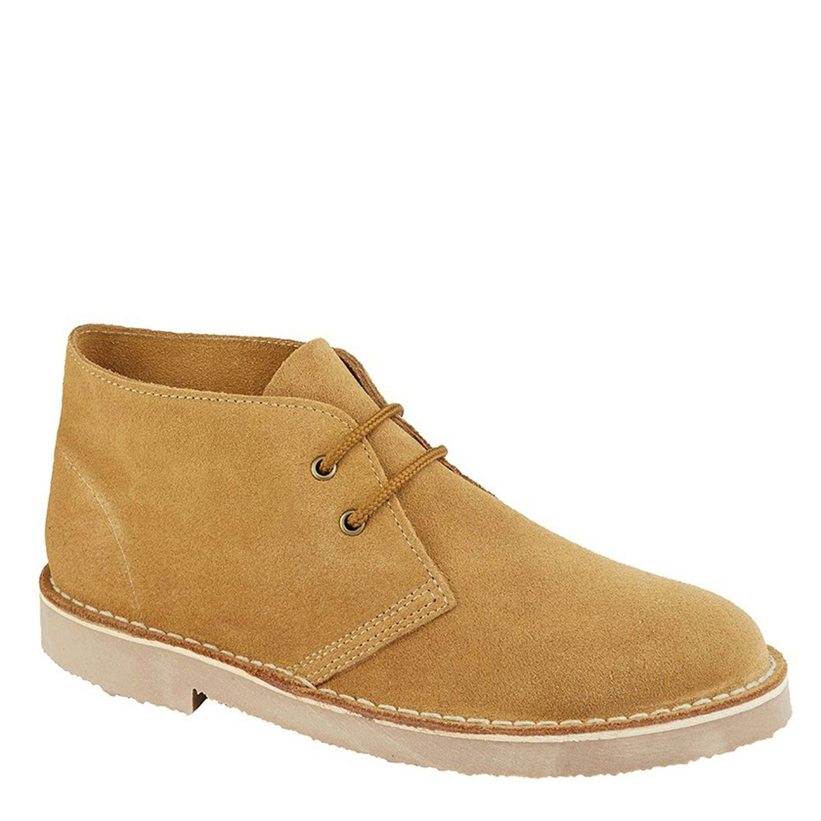 Roamers Men's M 467 Desert Boots - Sand - 12 Uk