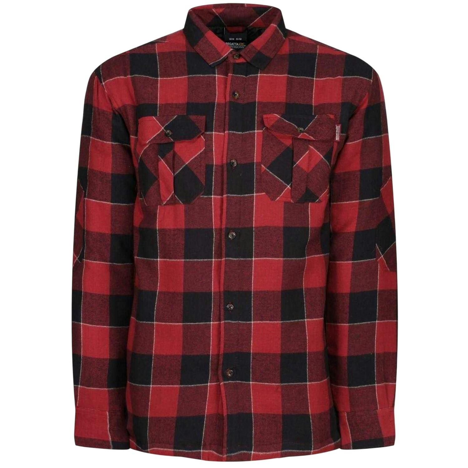 Regatta Men's Red Shelford Plaid Shirt - S - 100% Cotton