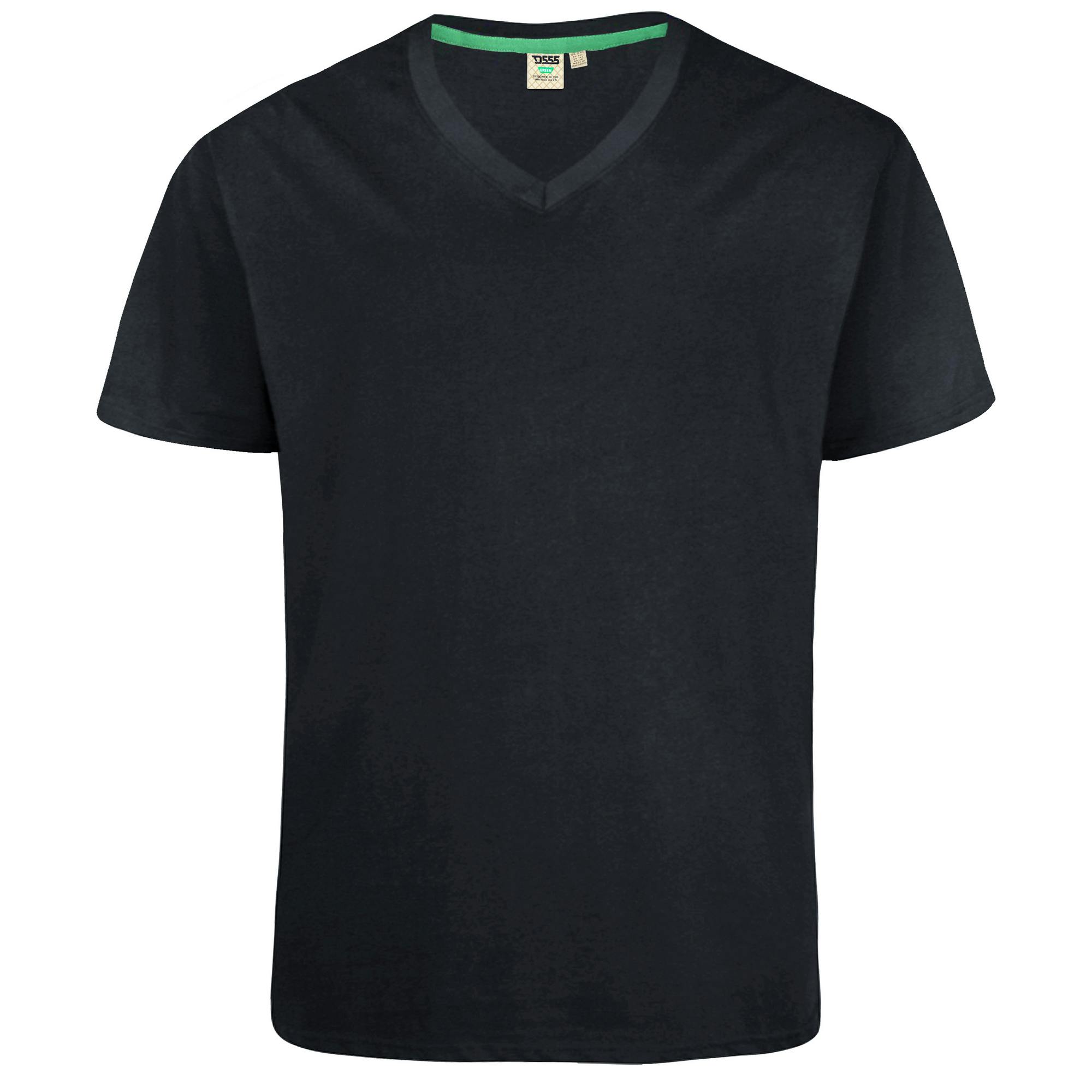 Duke Men's Black D555 Signature Cotton Kingsize T-Shirt - 7XL - 100% Combed Cotton