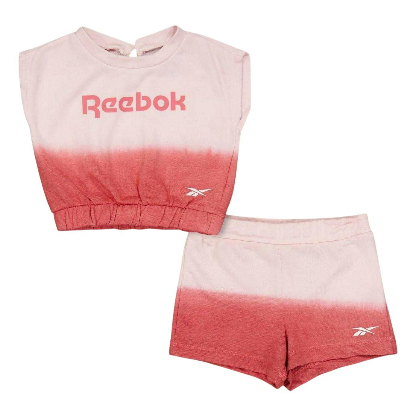 Reebok Coral Toddler Ombre Sleeveless Shirt And Shorts Set - Sun Kissed - 12-18 Months - Sun Kissed
