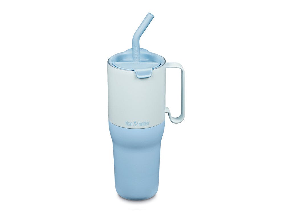 Rackhams Blue 1064Ml Rise Tumbler With Straw Lid - Ice