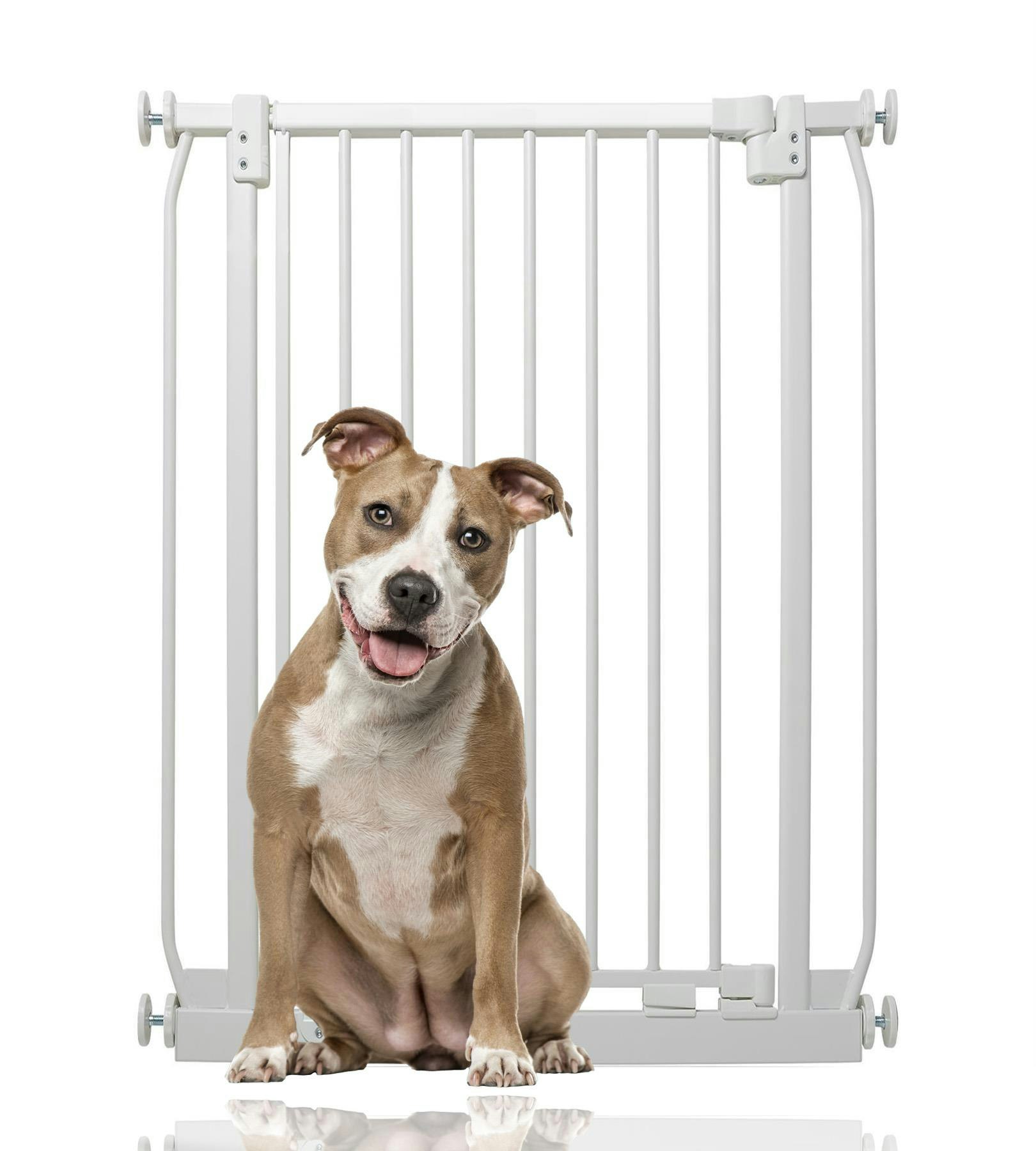 Bettacare White Extra Tall Elite Narrow Dog Gate, 65.5Cm - 74.5Cm, Matt Extra Tall 96.8Cm In Height, Pressure Fit Pet Gate - Image 2