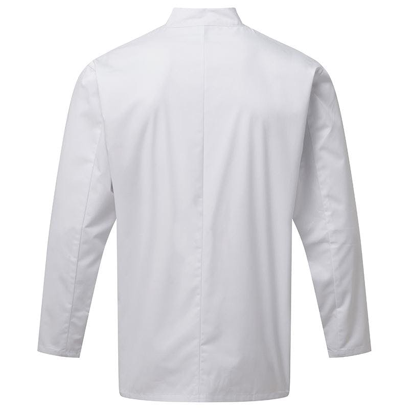 - Premier Unisex Adults Chefs Essential Long Sleeve Jacket - Image 2