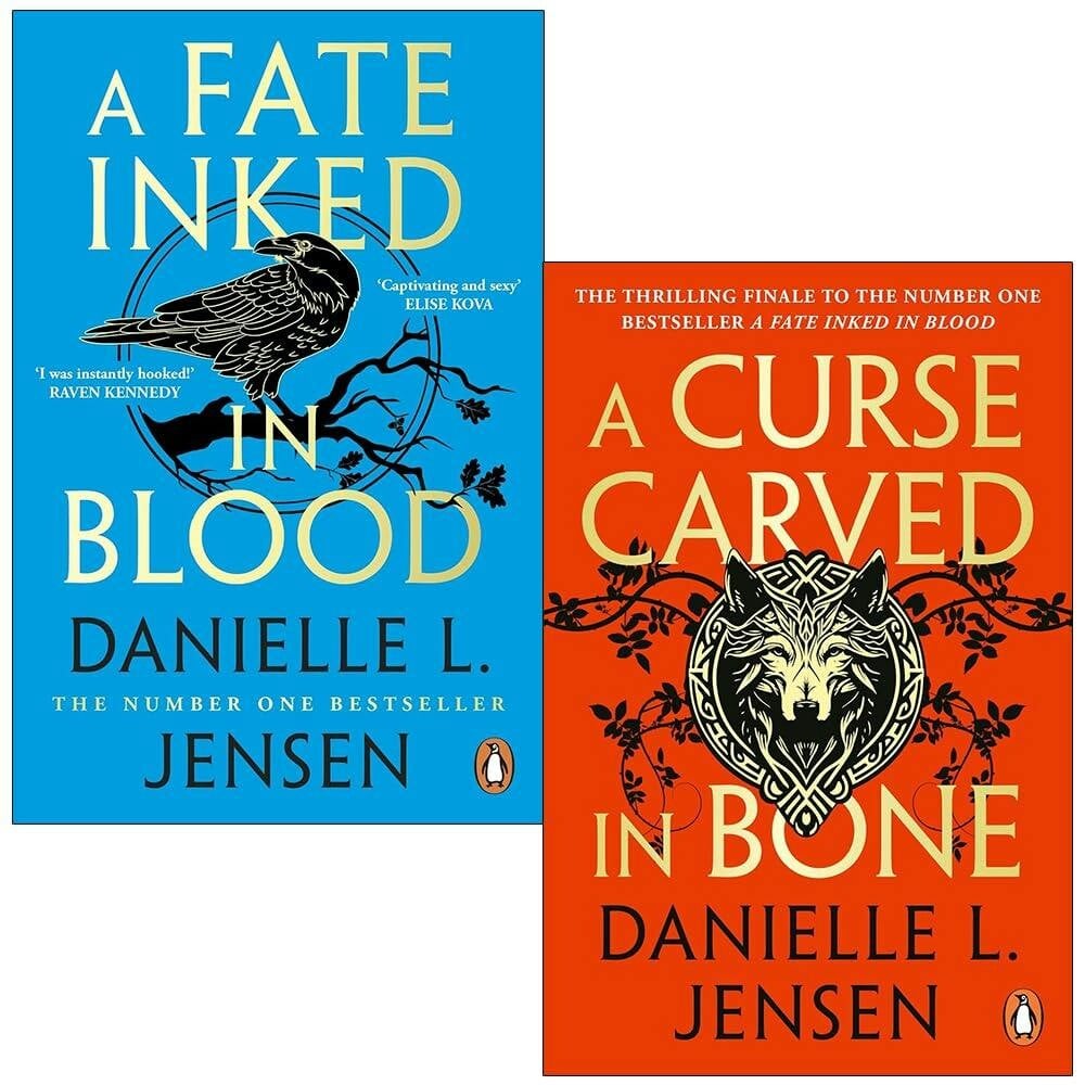 Various Publishers Saga Of The Unfated Series 2 Books Collection Set By Danielle L. Jensen (A Fate Inked In Blood And A Curse Carved In Bone)