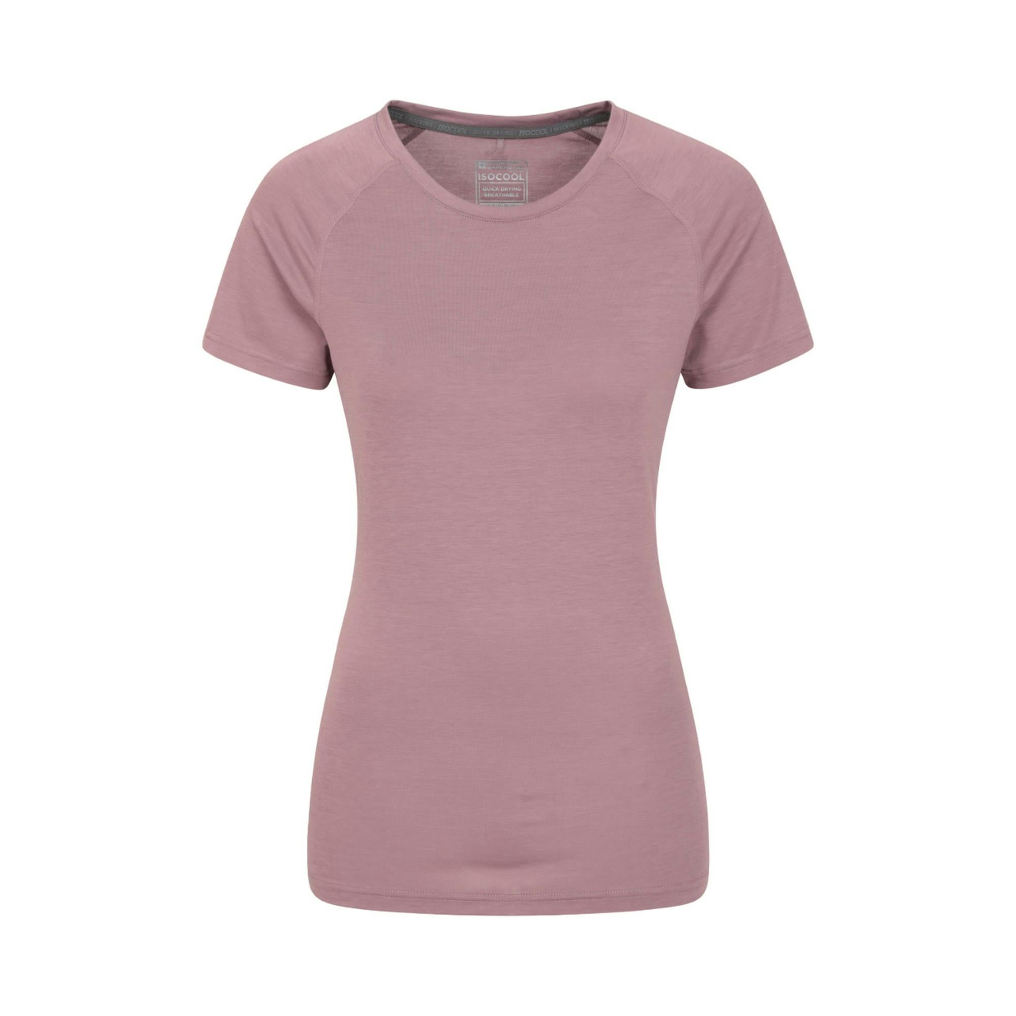 Mountain Warehouse Women's Purple / Quick Dry T-Shirt - Dusky - Dusky - 4 Uk - 95% Polyester/5% Elastane