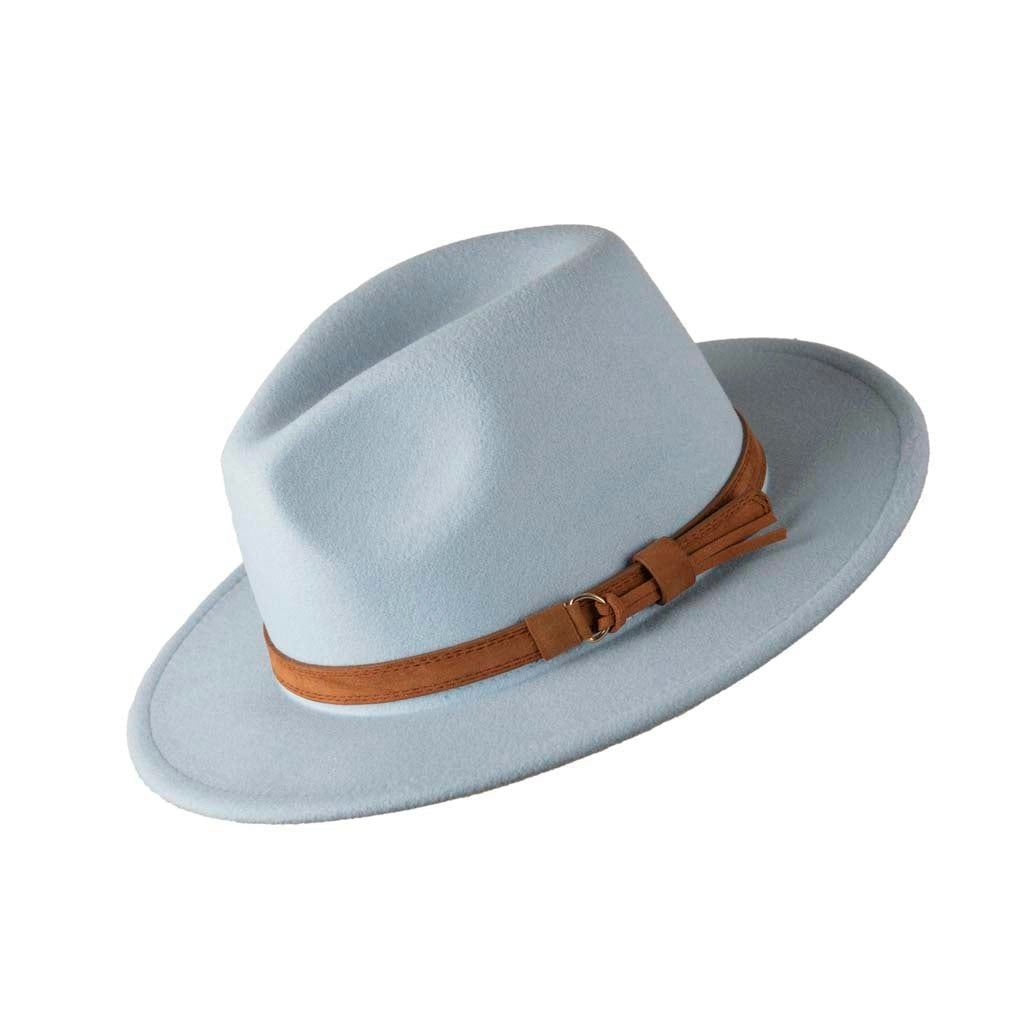 Heritage Traditions Classic Colour Felt Fedora - Sky
