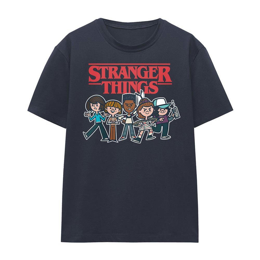 Stranger Things Women's Cartoon T-Shirt - Athletic Heather - Xxl - Athletic Heather