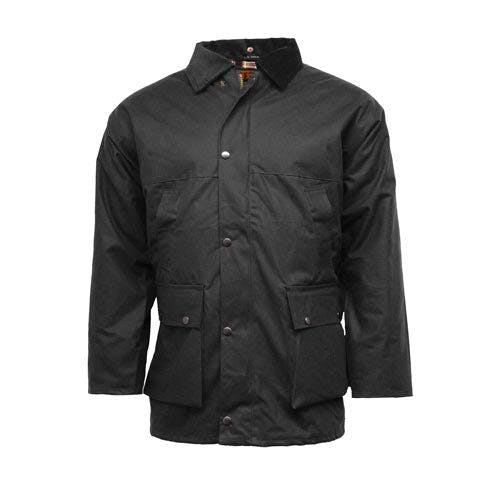 Coolandnew Black Game Unpadded Lightweight Wax Jacket - Xl