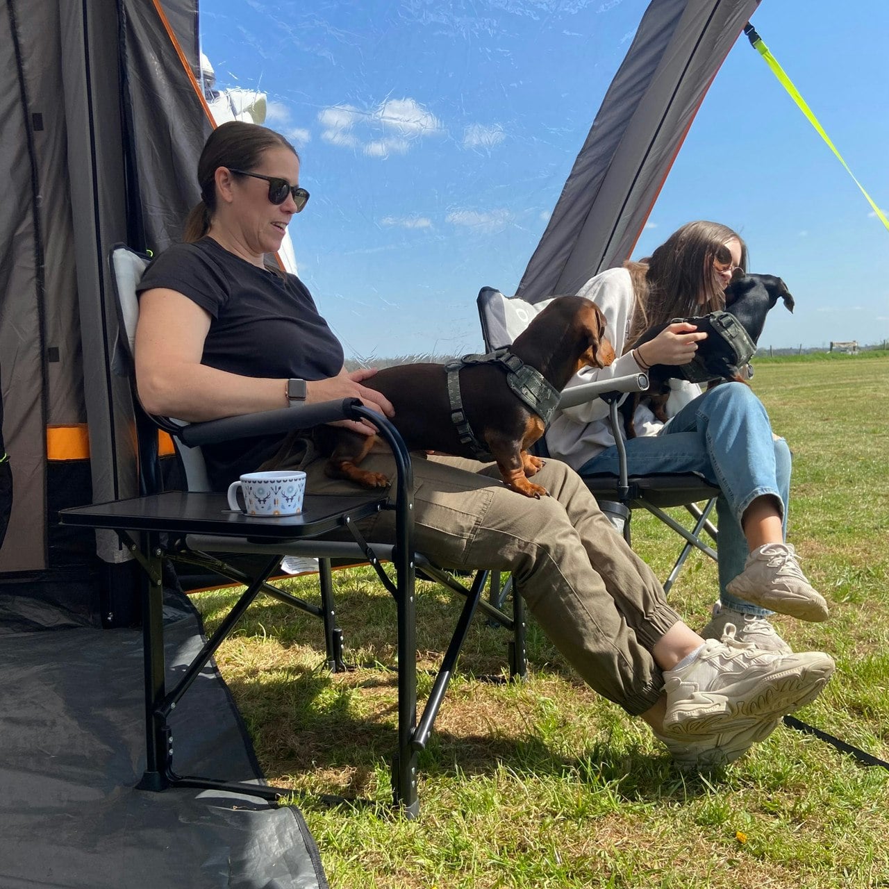 Olpro Grey & Charcoal Directors Camping Chair - Image 5